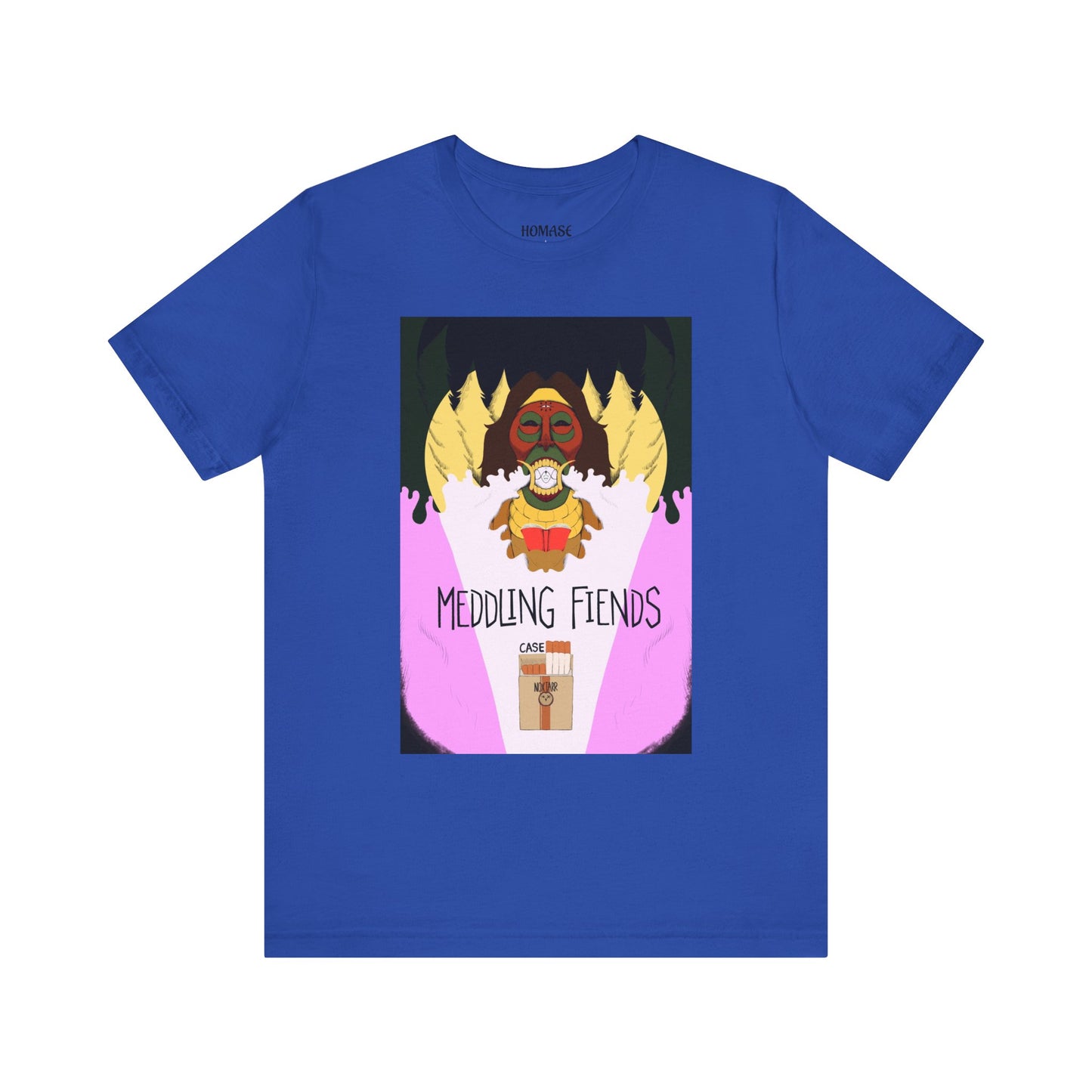 Meddling Fiends T-Shirt, Unisex Graphic Tee, Fun Casual Wear, Quirky Gift Idea, Perfect for Halloween, Lounge on Weekends, Summer Vibes