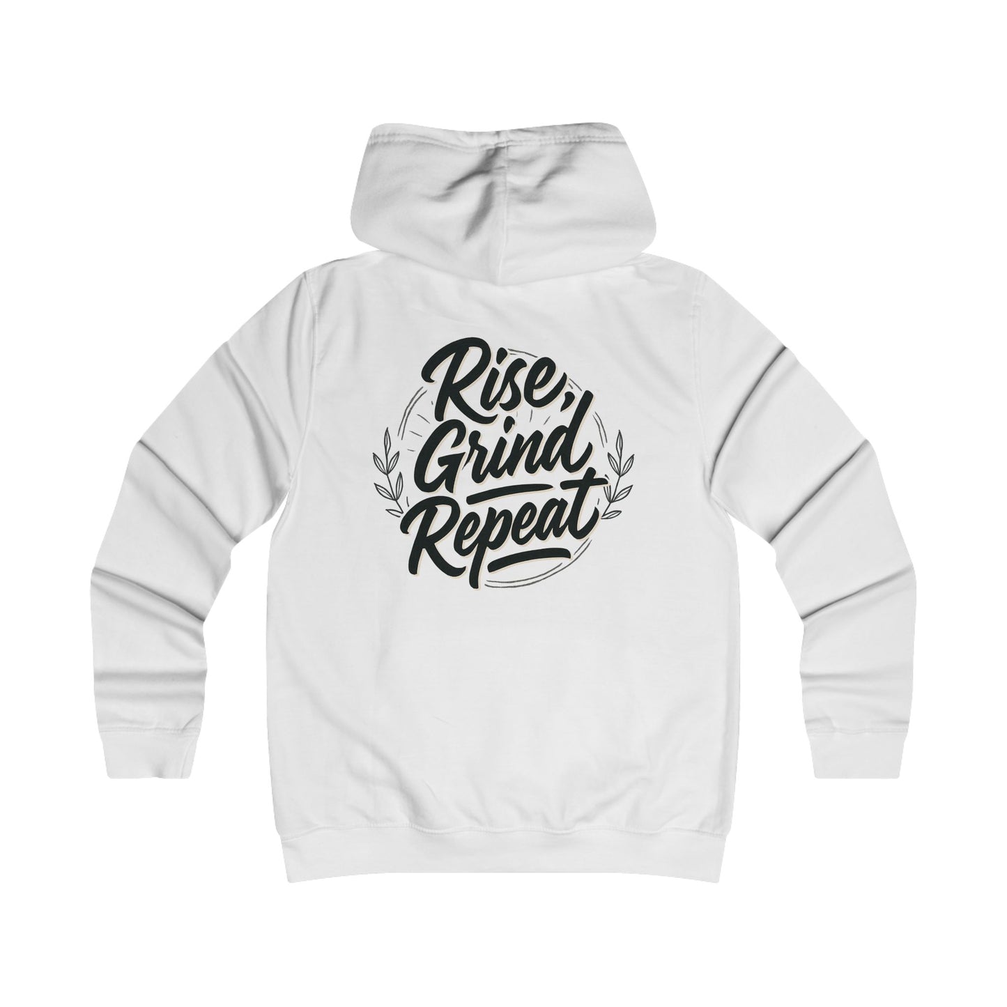 Rise Grind Repeat Hoodie — Motivational College Graphic Pullover