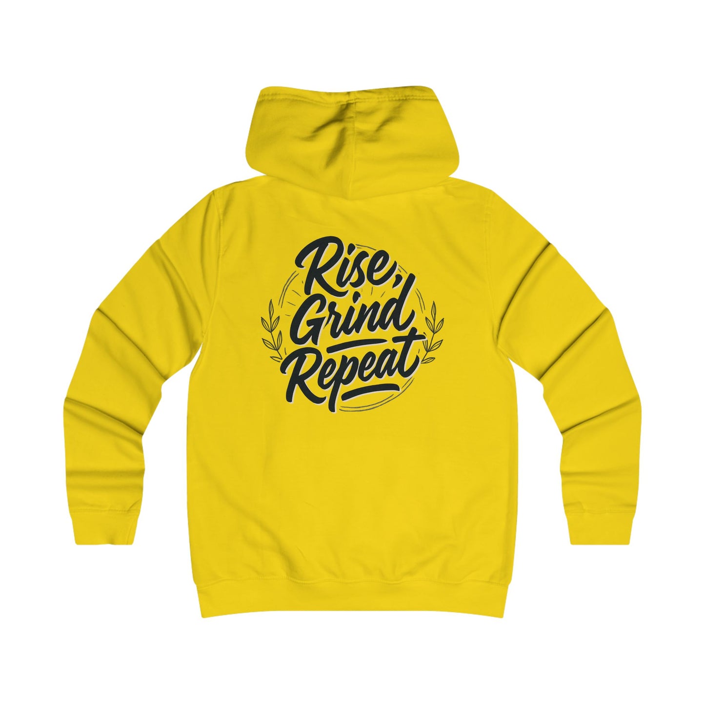 Rise Grind Repeat Hoodie — Motivational College Graphic Pullover