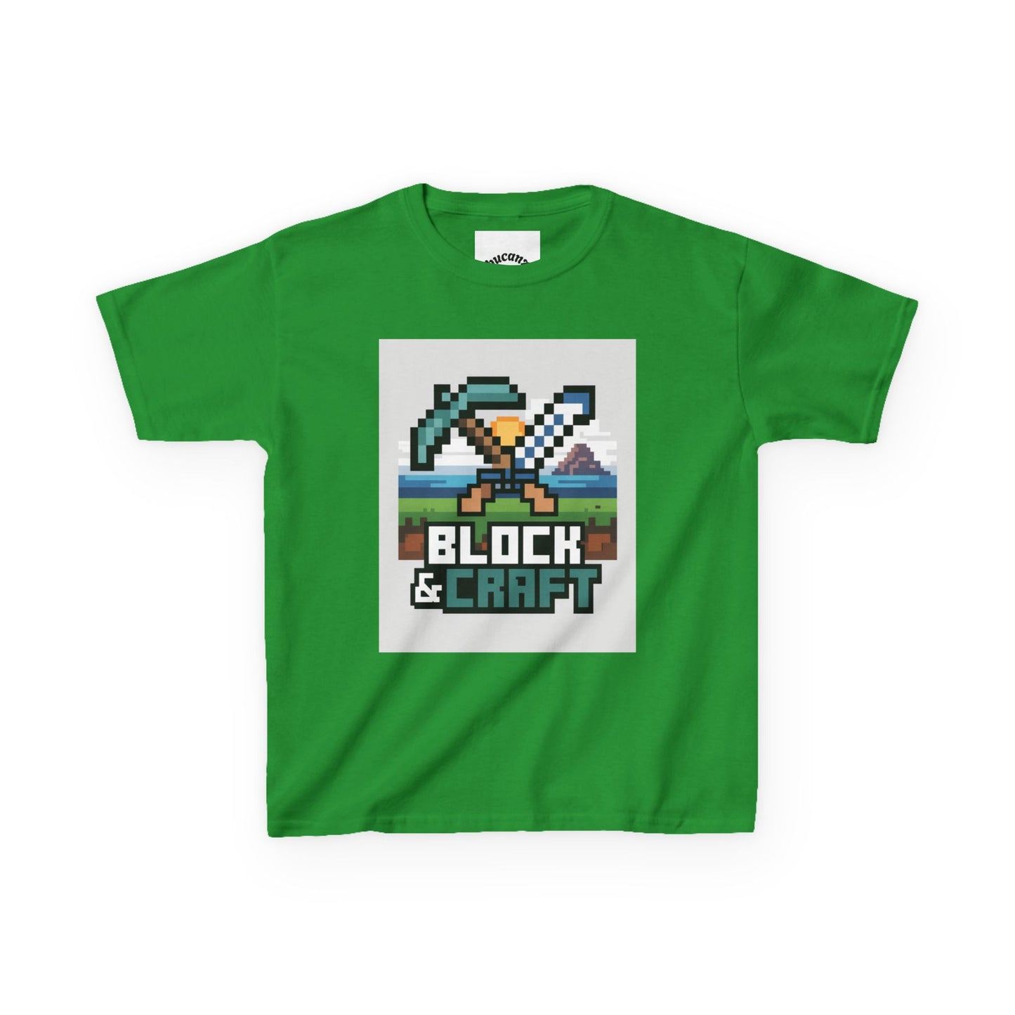 Kids Block & Craft Tee - Fun Gamer T-Shirt for Young Explorers