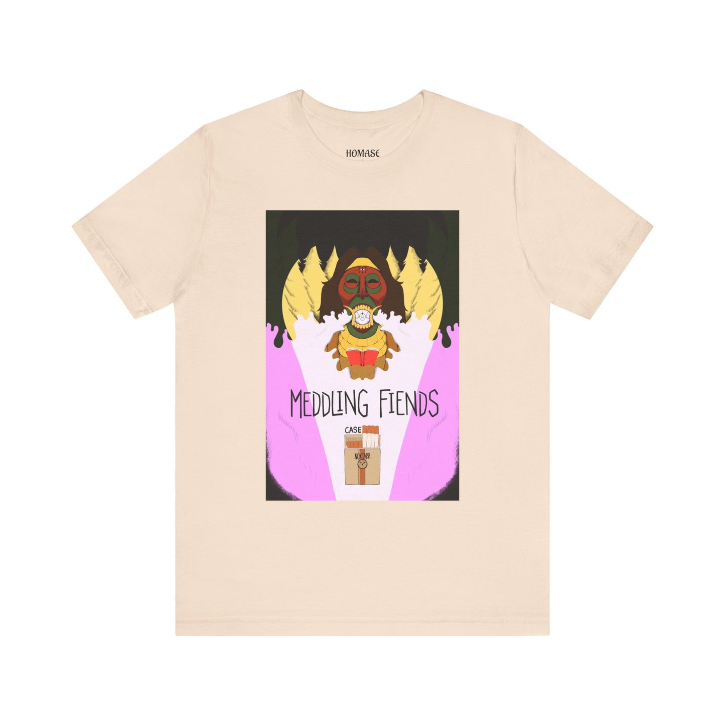 Meddling Fiends T-Shirt, Unisex Graphic Tee, Fun Casual Wear, Quirky Gift Idea, Perfect for Halloween, Lounge on Weekends, Summer Vibes