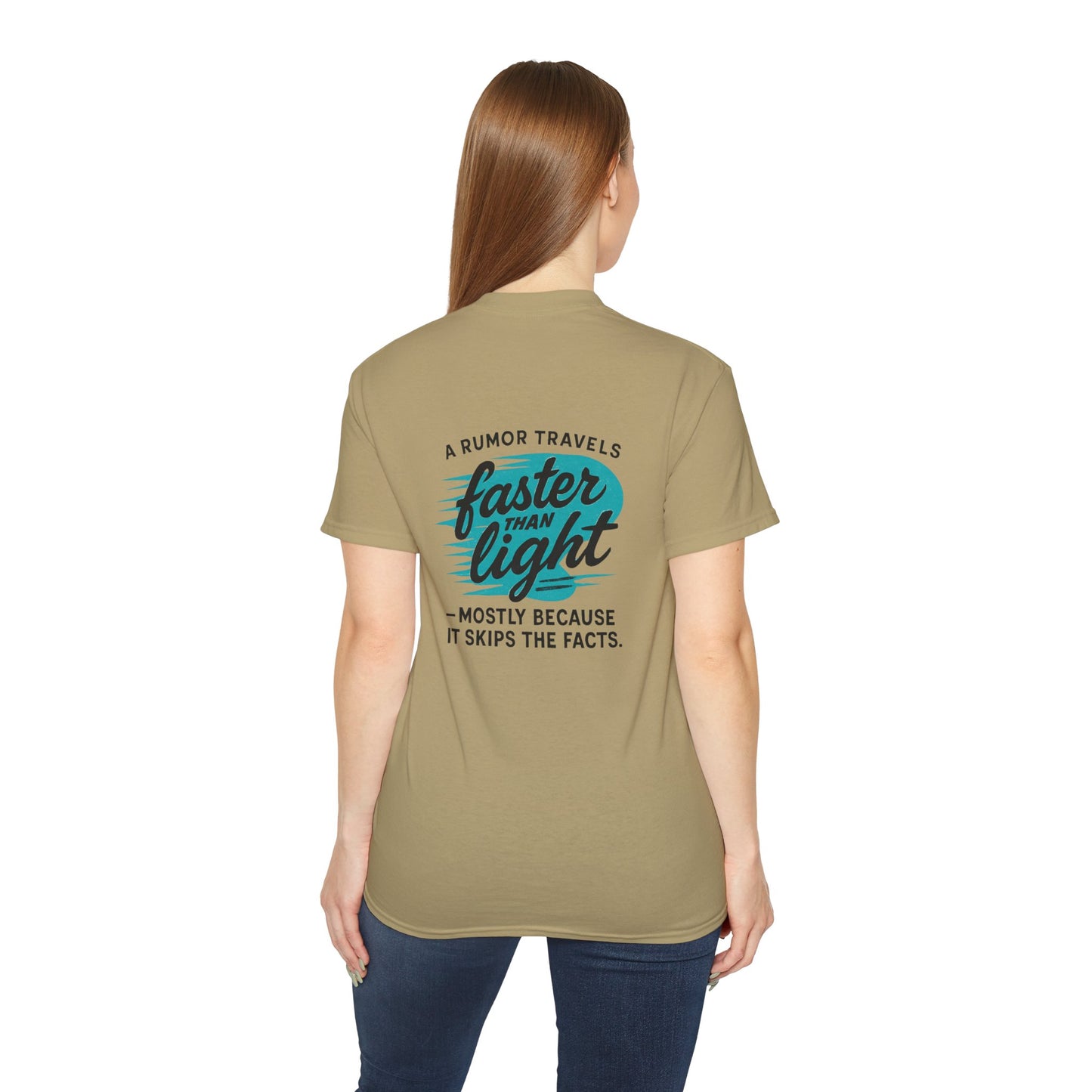 T‑Shirt — “A Rumor Travels Faster Than Light” Graphic Tee