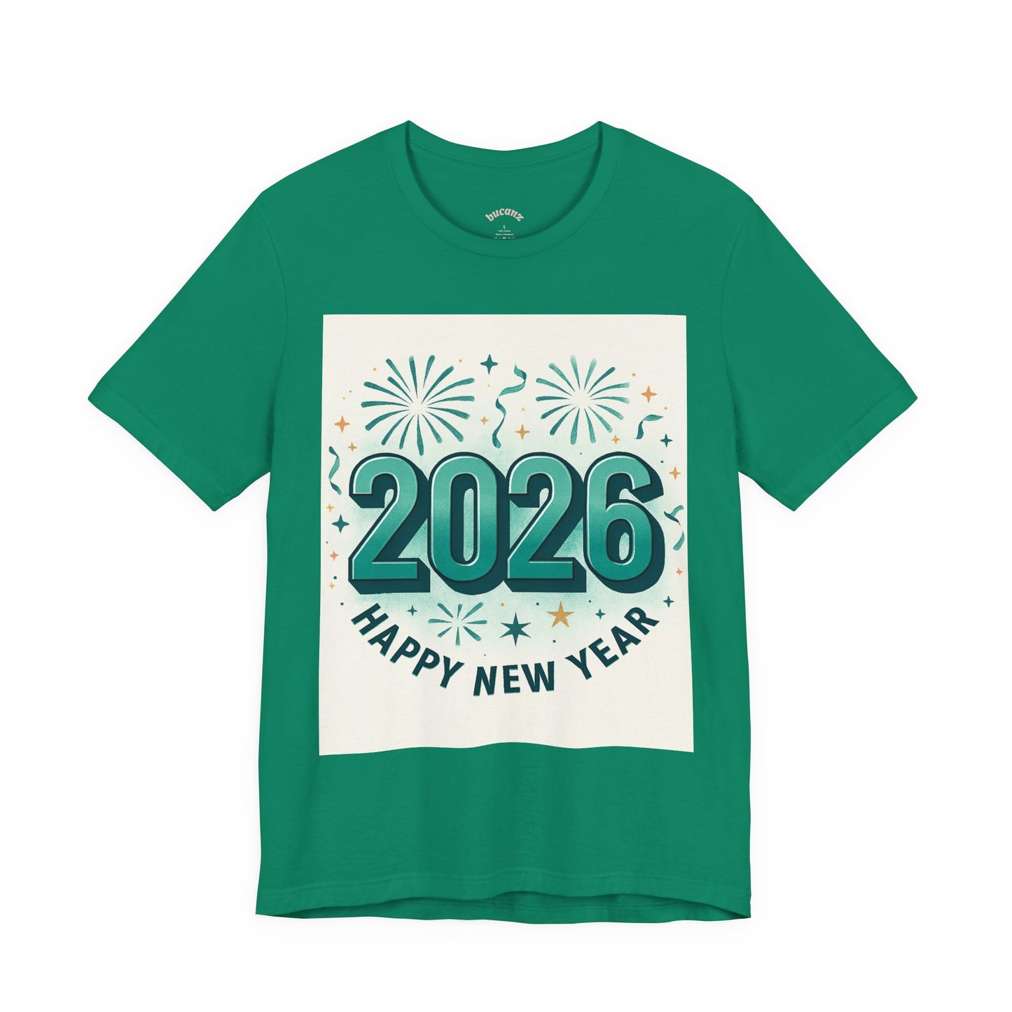 2026 Happy New Year T-Shirt — Festive Fireworks Celebration Tee
