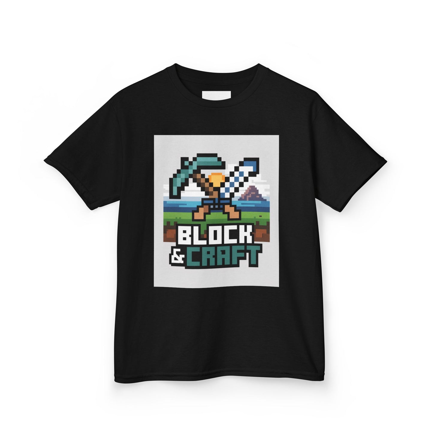 Kids Block & Craft Tee - Fun Gamer T-Shirt for Young Explorers