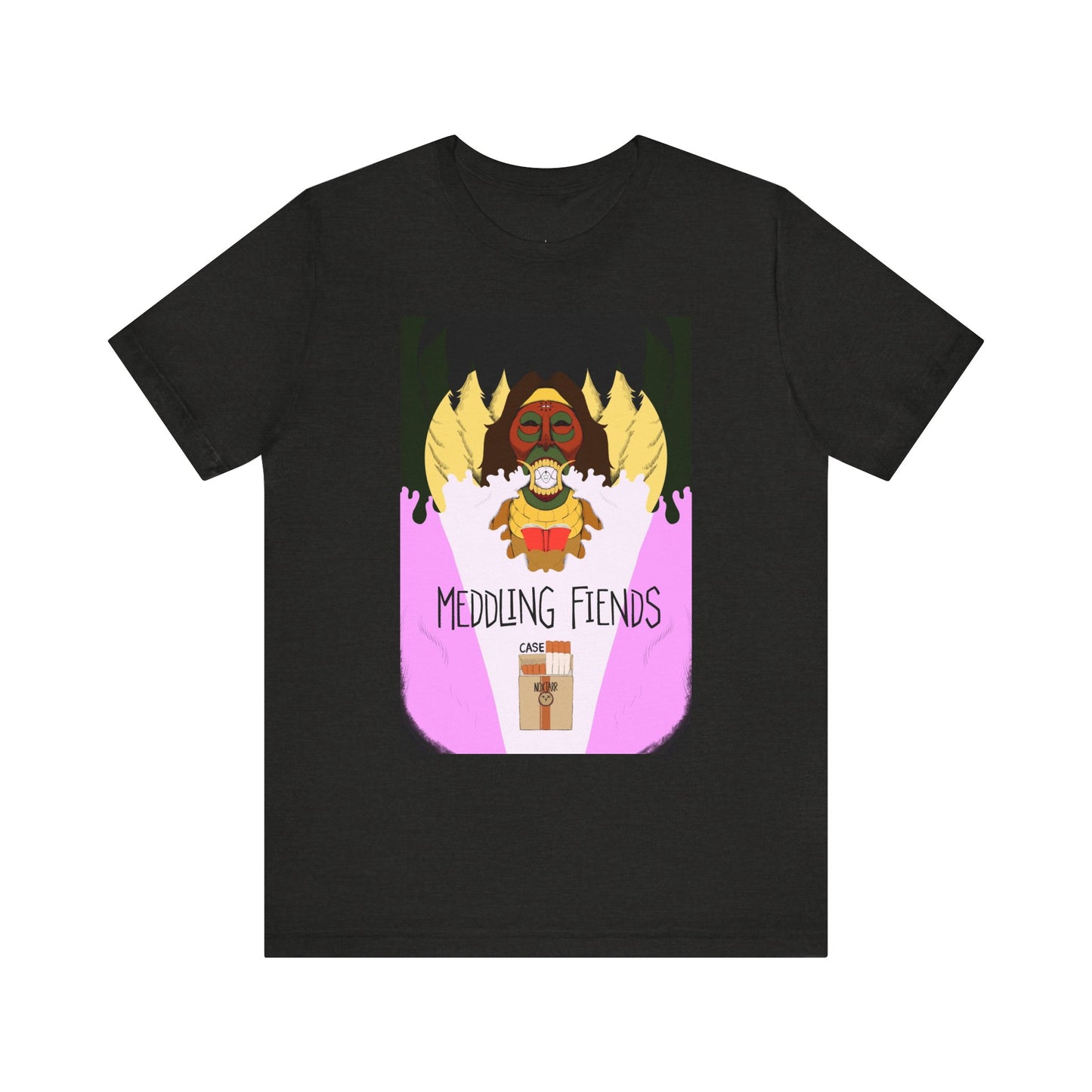 Meddling Fiends T-Shirt, Unisex Graphic Tee, Fun Casual Wear, Quirky Gift Idea, Perfect for Halloween, Lounge on Weekends, Summer Vibes