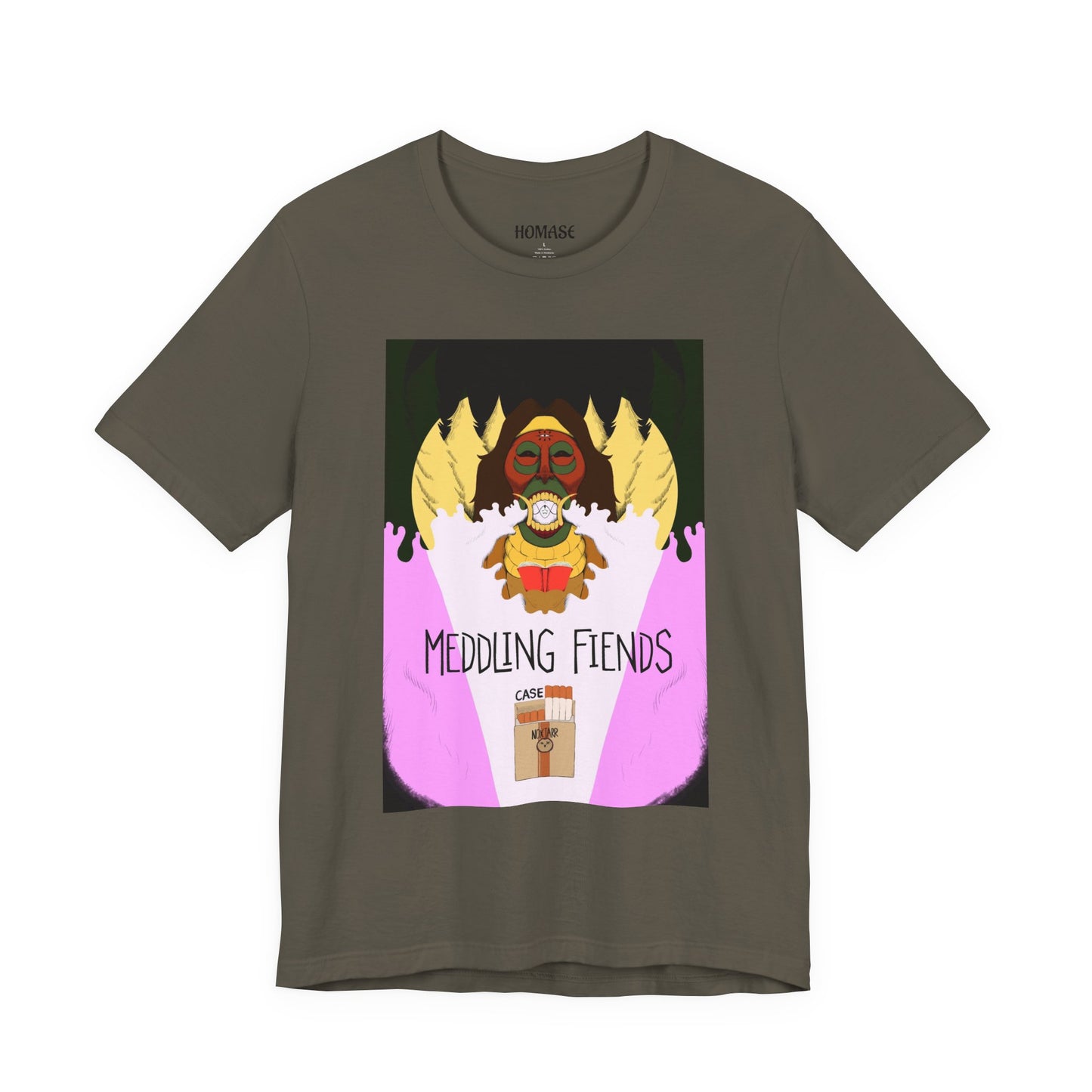Meddling Fiends T-Shirt, Unisex Graphic Tee, Fun Casual Wear, Quirky Gift Idea, Perfect for Halloween, Lounge on Weekends, Summer Vibes