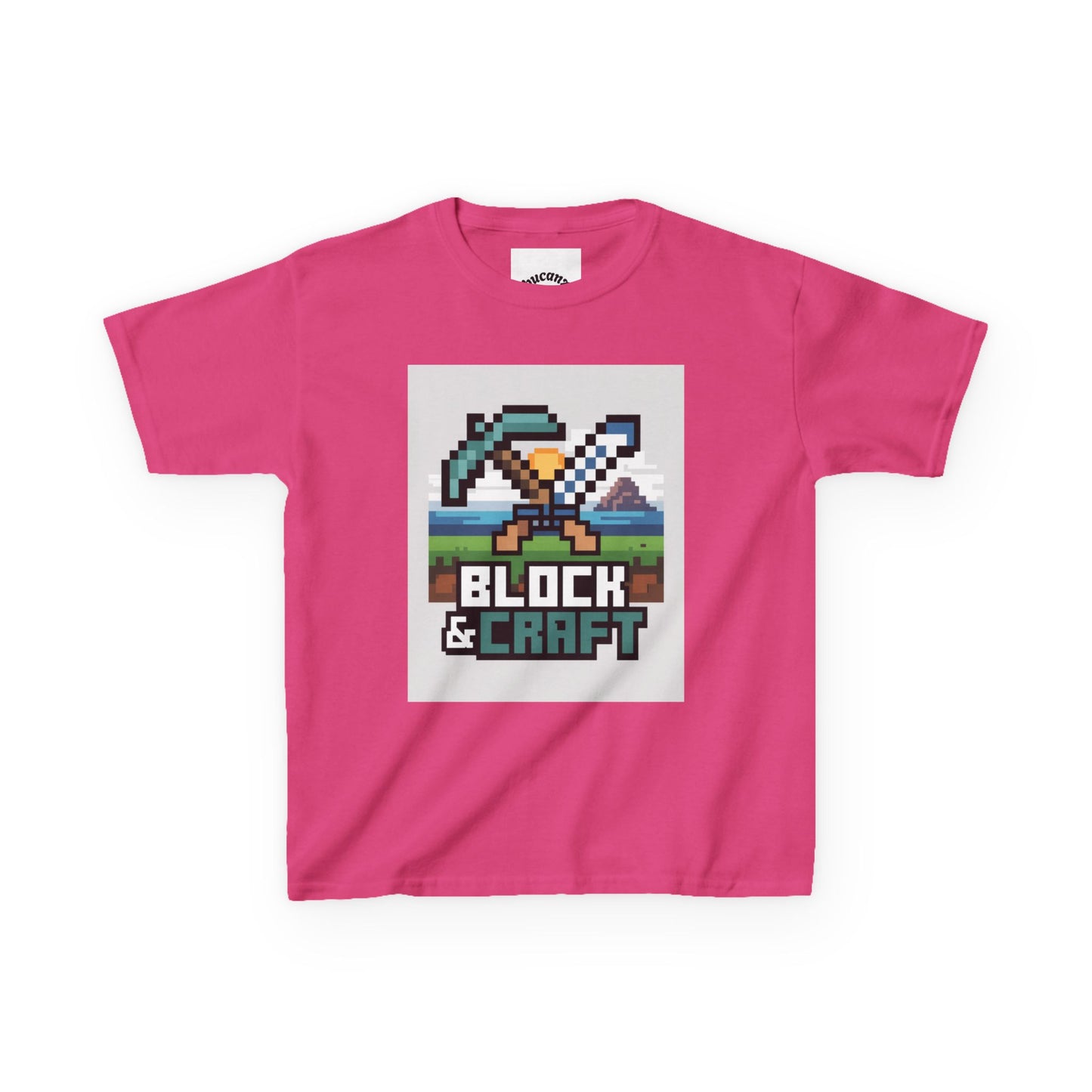 Kids Block & Craft Tee - Fun Gamer T-Shirt for Young Explorers