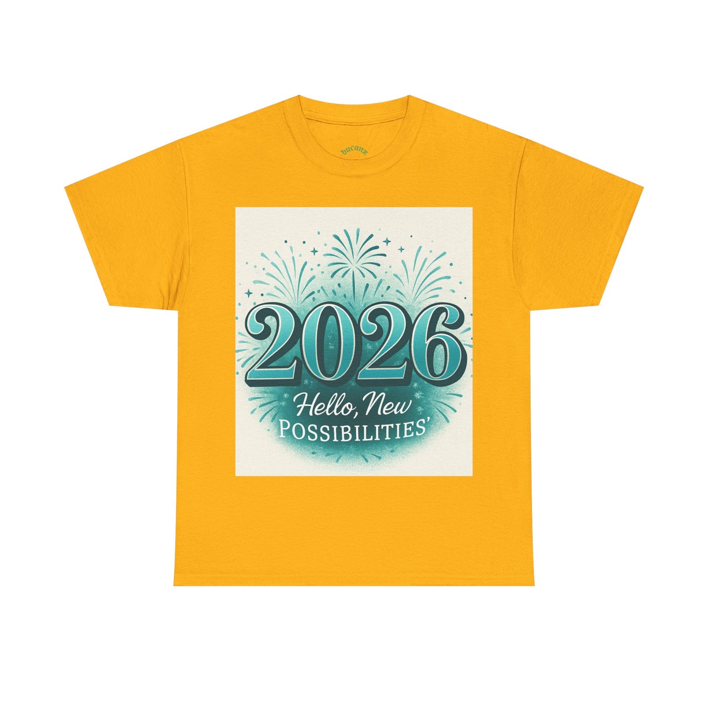 2026 New Possibilities T-Shirt — Hello New Year Fireworks Tee