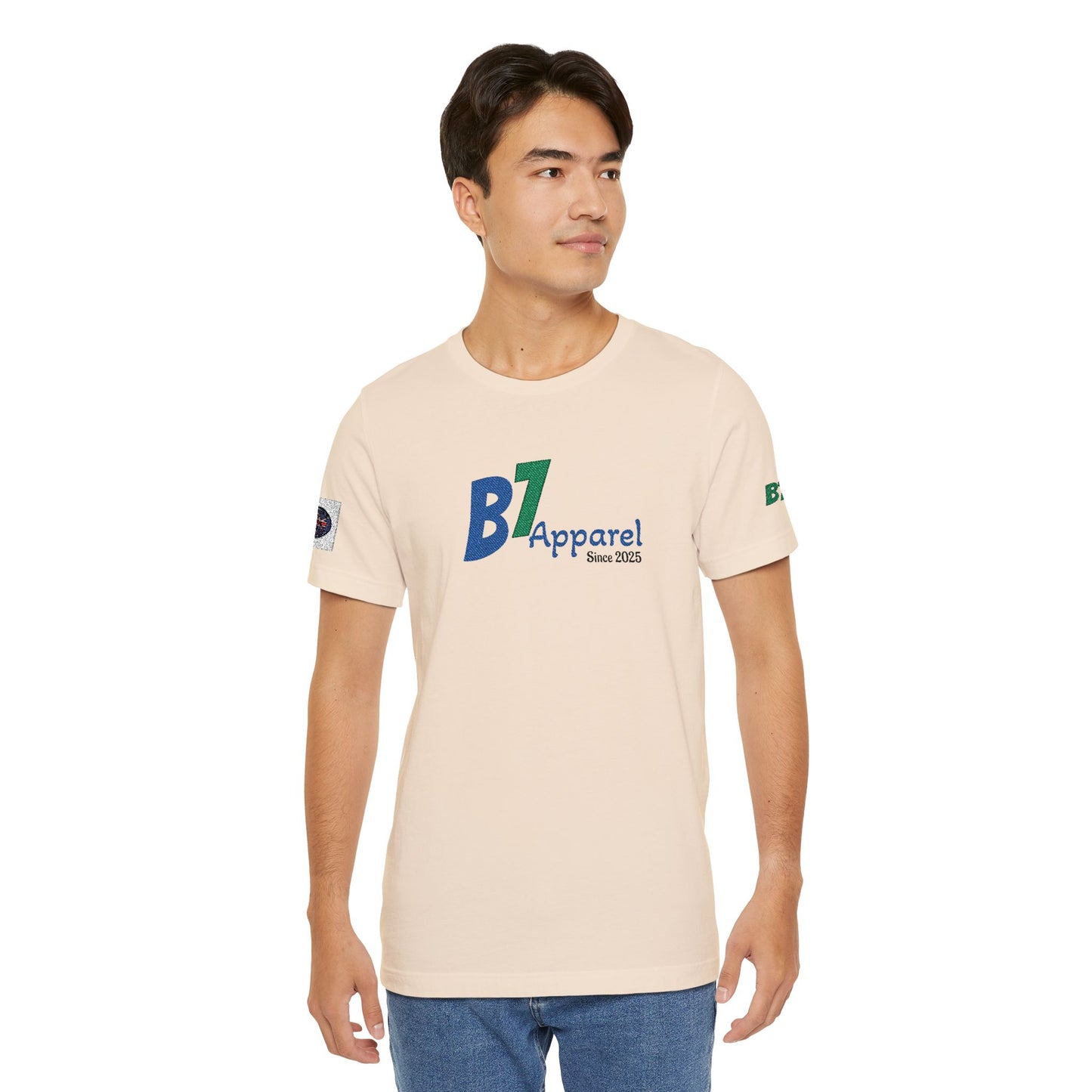 B7 Apparel Logo Tee — Classic White Short Sleeve Shirt