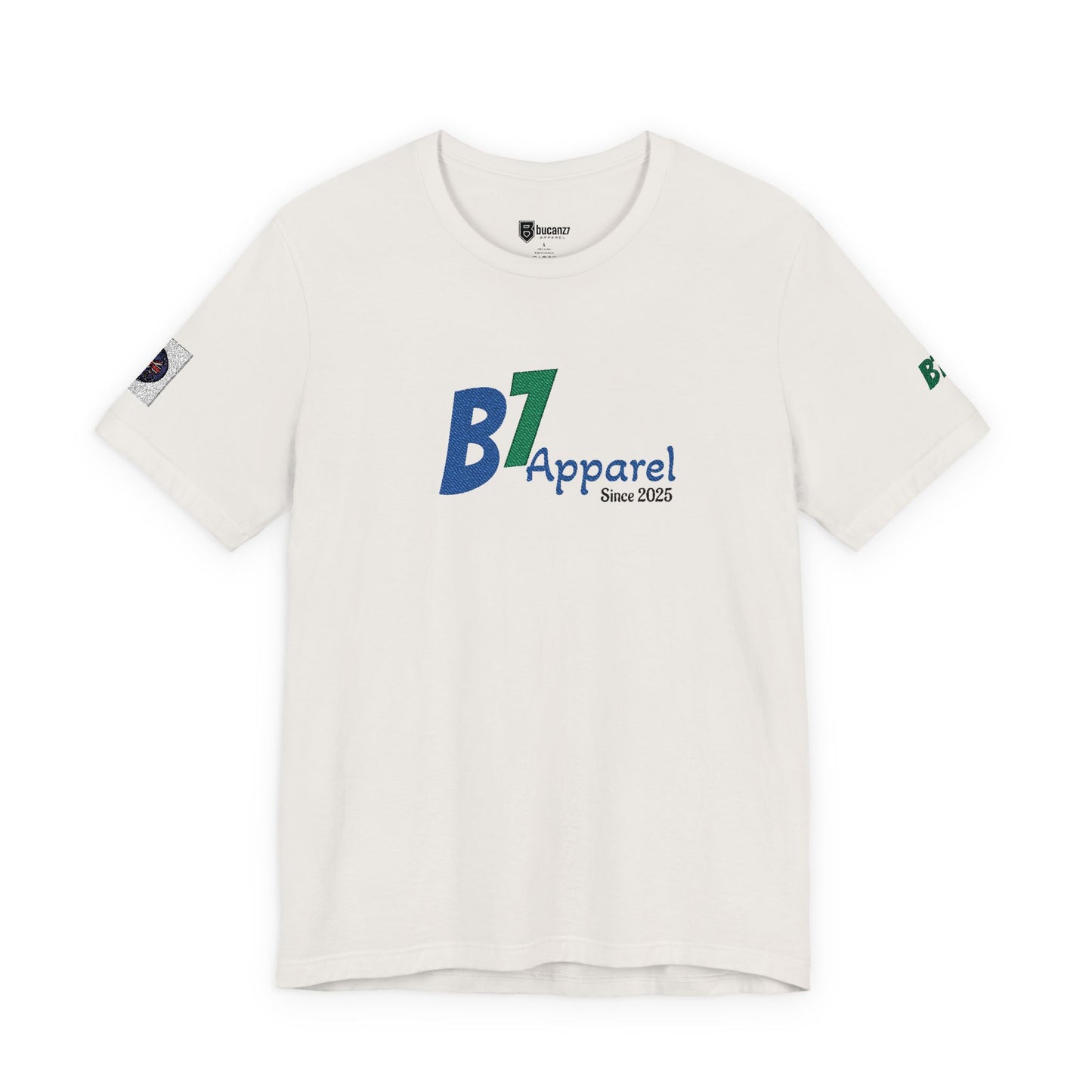 B7 Apparel Logo Tee — Classic White Short Sleeve Shirt