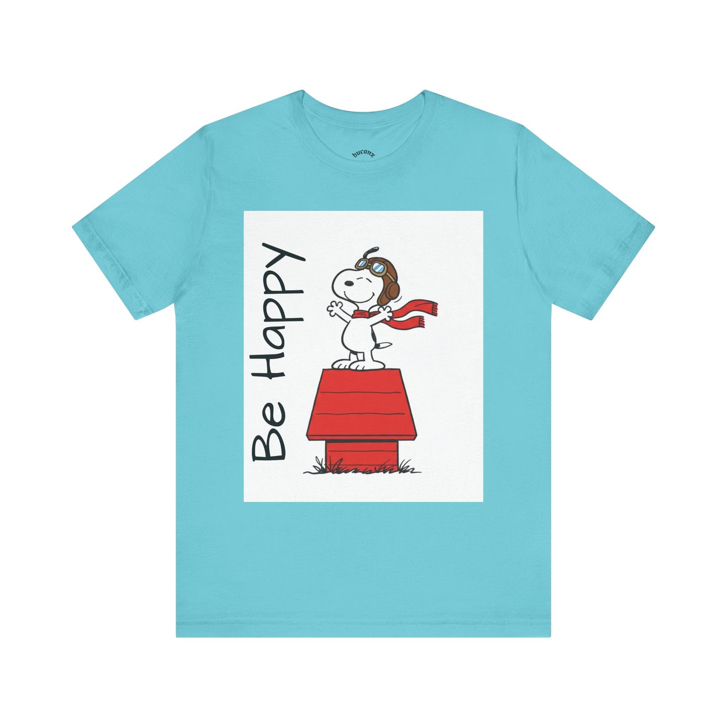 Cute & Inspirational 'Be Happy' Tee for Daily Wear, Fun Gift for Friends, Motivational Shirt, Casual Outfit, Encouraging Apparel