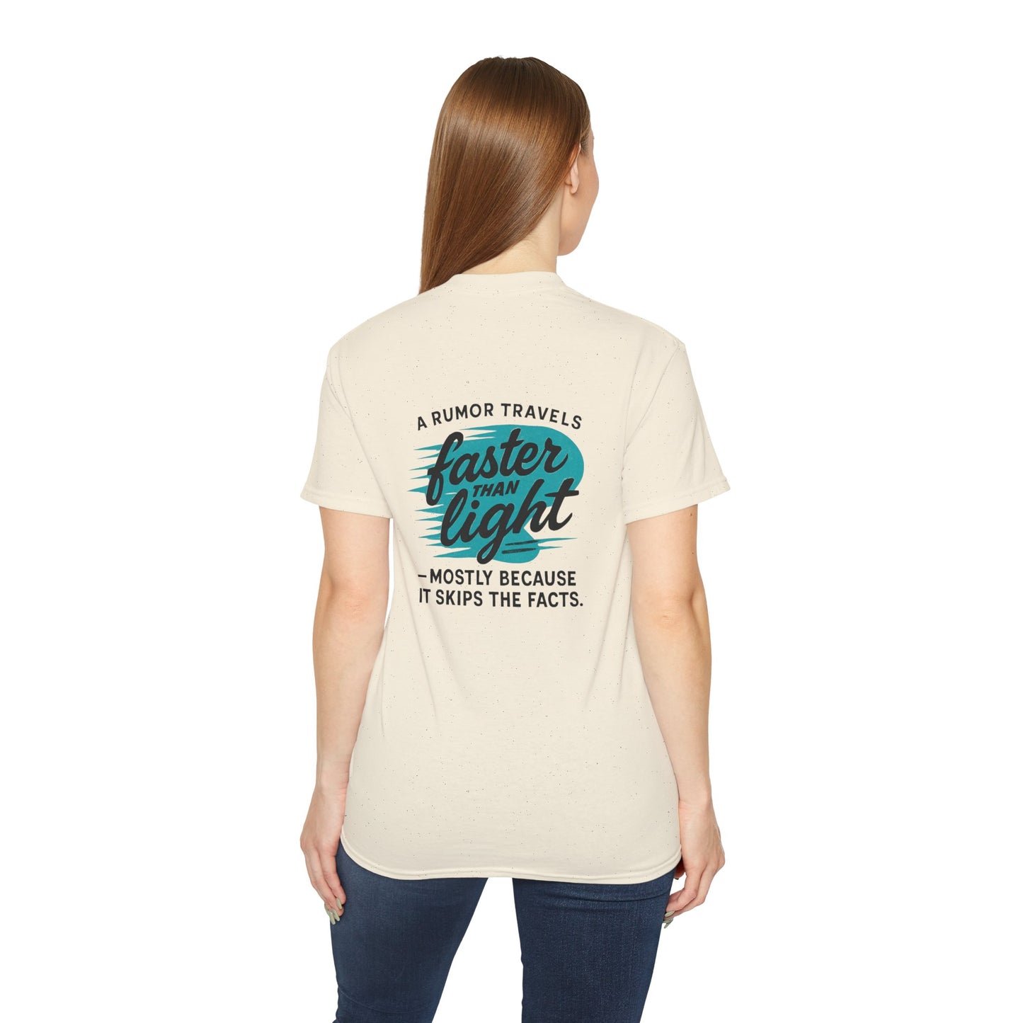 T‑Shirt — “A Rumor Travels Faster Than Light” Graphic Tee
