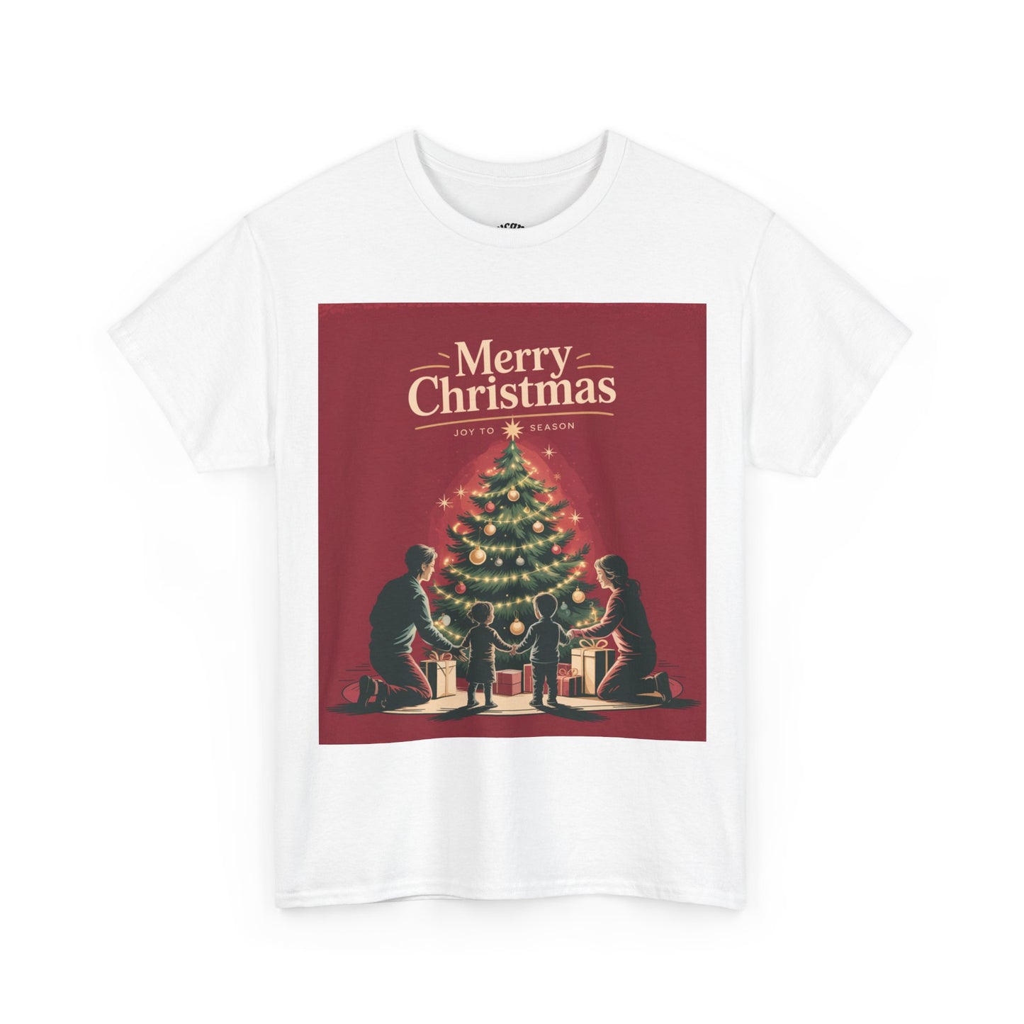 Merry Christmas Unisex Heavy Cotton Tee