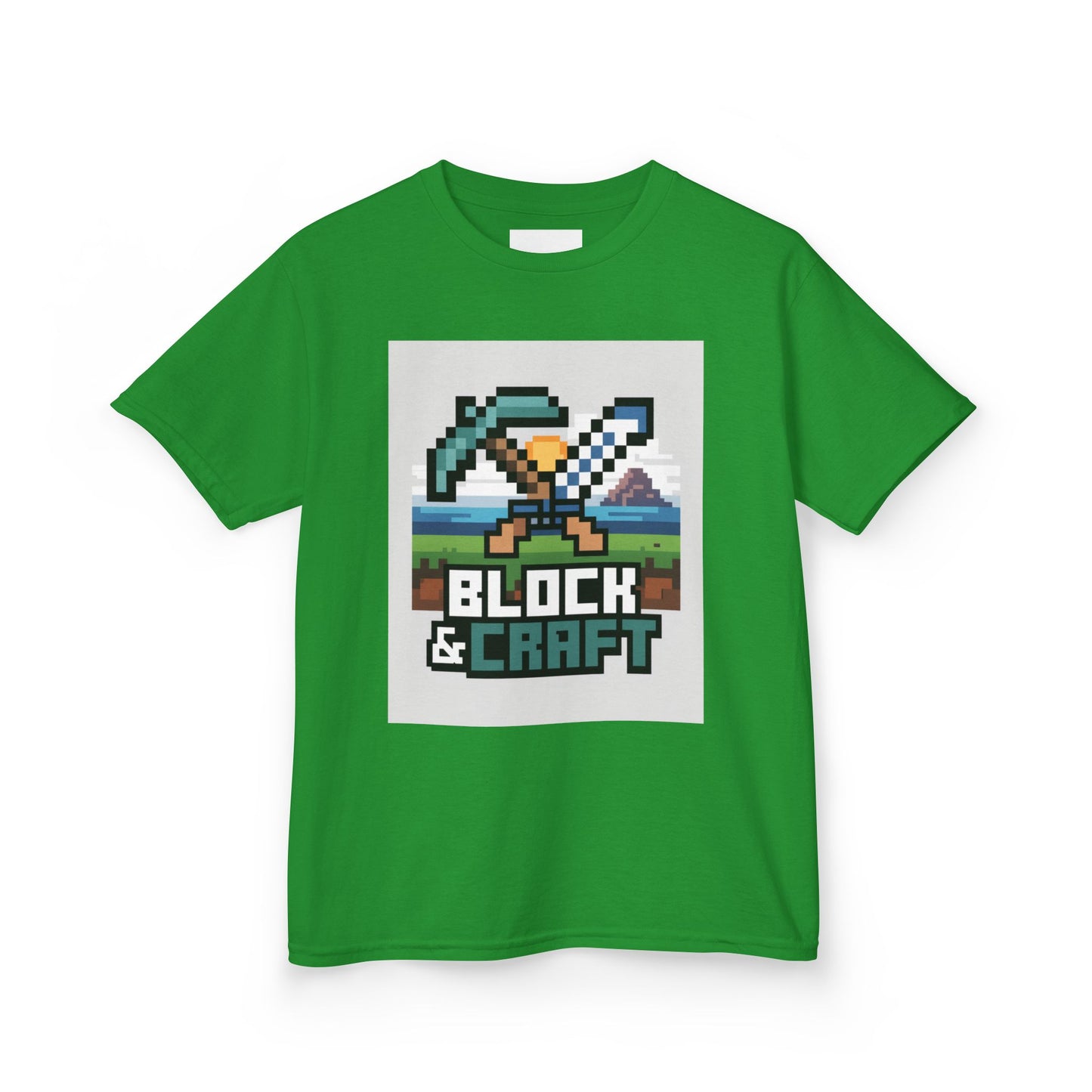 Kids Block & Craft Tee - Fun Gamer T-Shirt for Young Explorers
