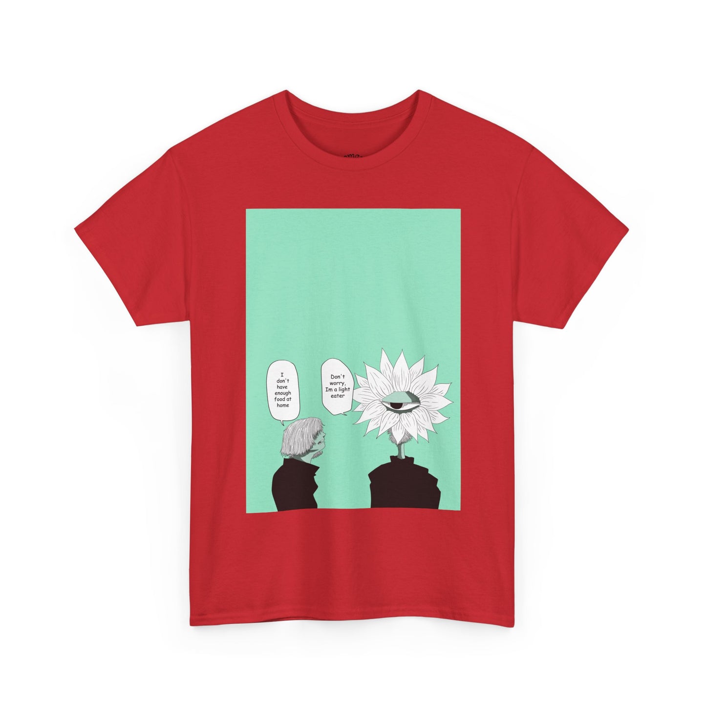 Floral Head Comic Tee — "You Okay?" Graphic T‑Shirt