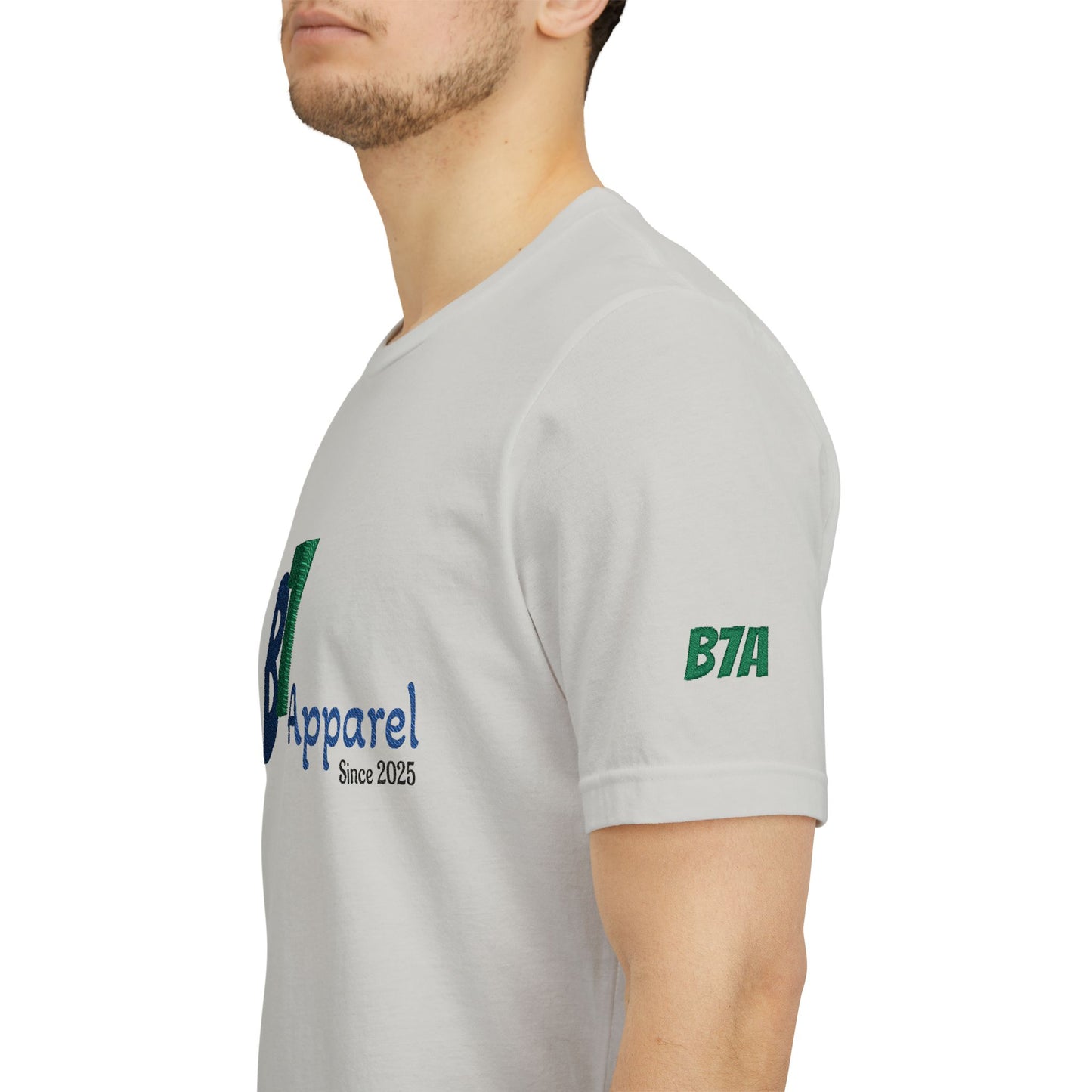 B7 Apparel Logo Tee — Classic White Short Sleeve Shirt