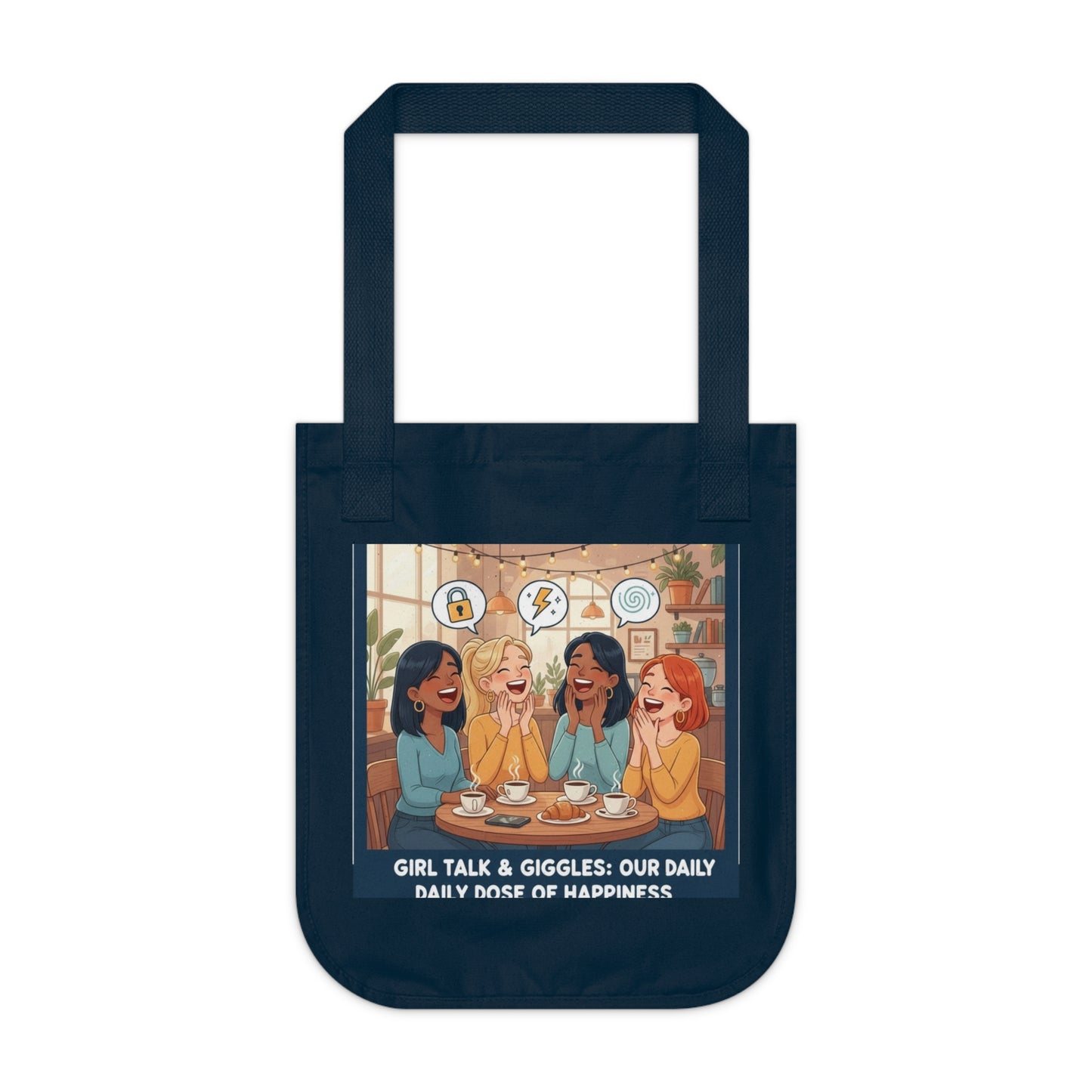 Vibrant Organic Canvas Tote Bag - Perfect for Friends & Fun Gatherings