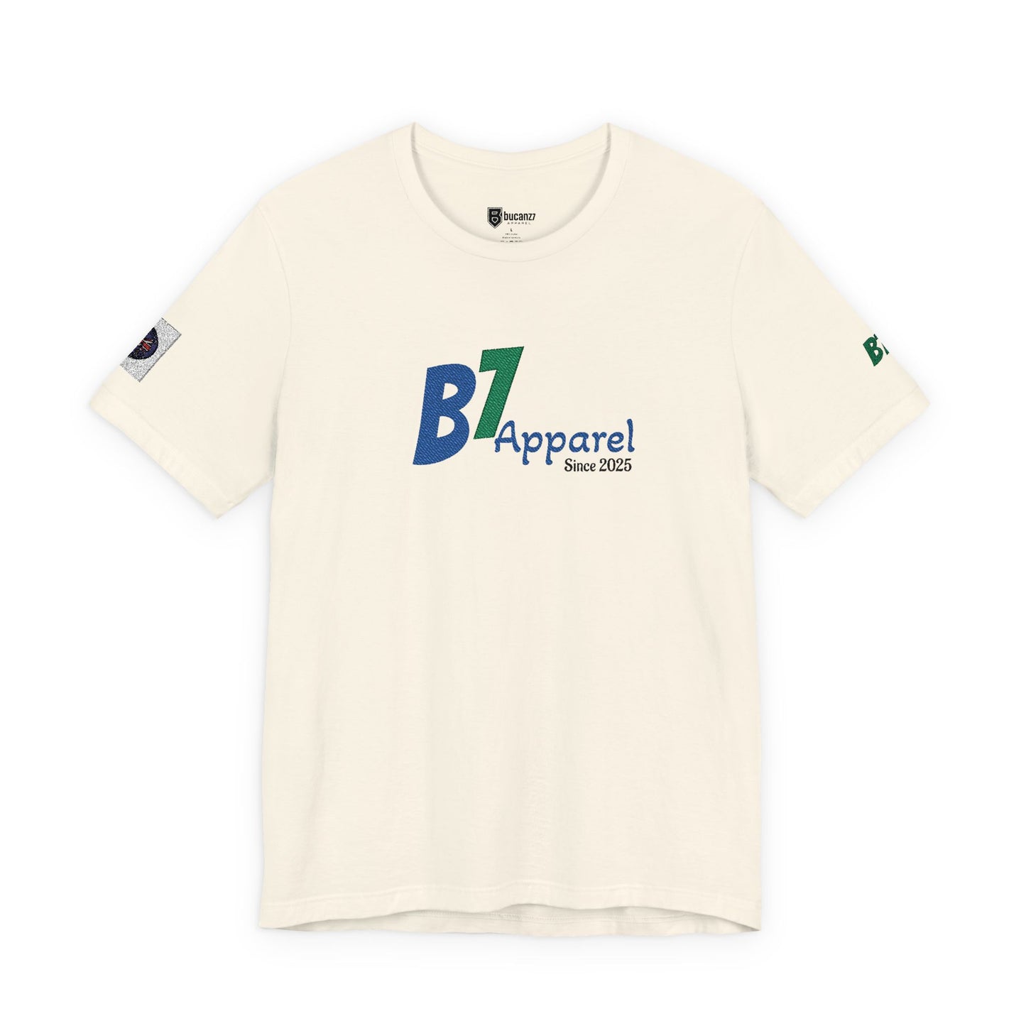 B7 Apparel Logo Tee — Classic White Short Sleeve Shirt