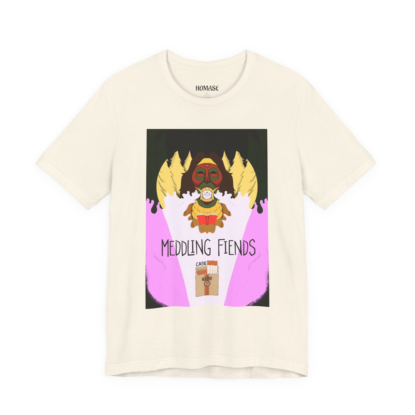 Meddling Fiends T-Shirt, Unisex Graphic Tee, Fun Casual Wear, Quirky Gift Idea, Perfect for Halloween, Lounge on Weekends, Summer Vibes