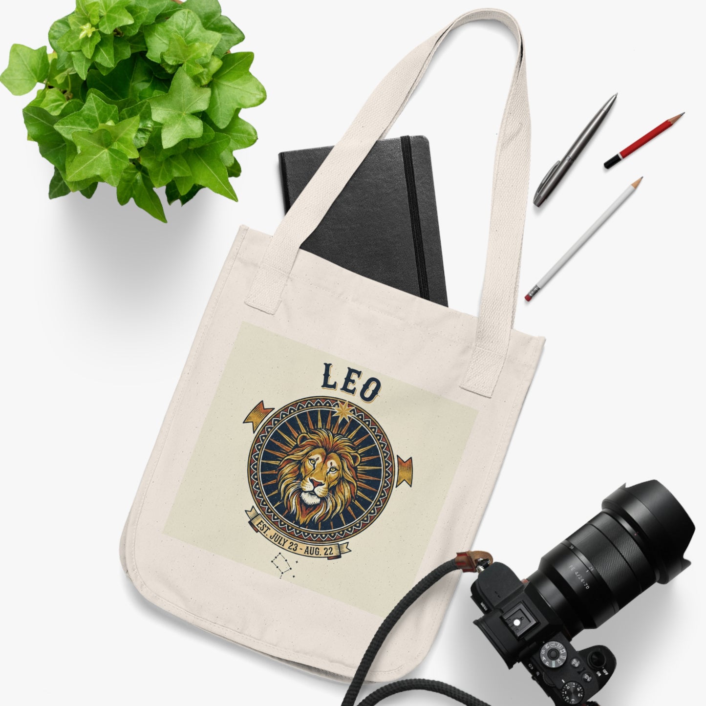Explore Nature Organic Canvas Tote Bag - Eco-Friendly Carryall for Adventure Lovers