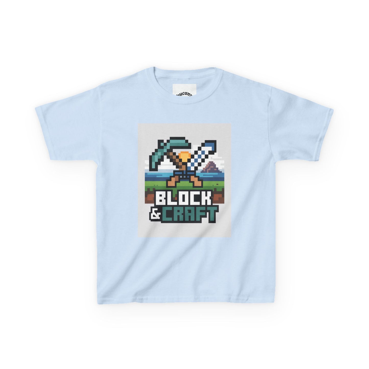 Kids Block & Craft Tee - Fun Gamer T-Shirt for Young Explorers