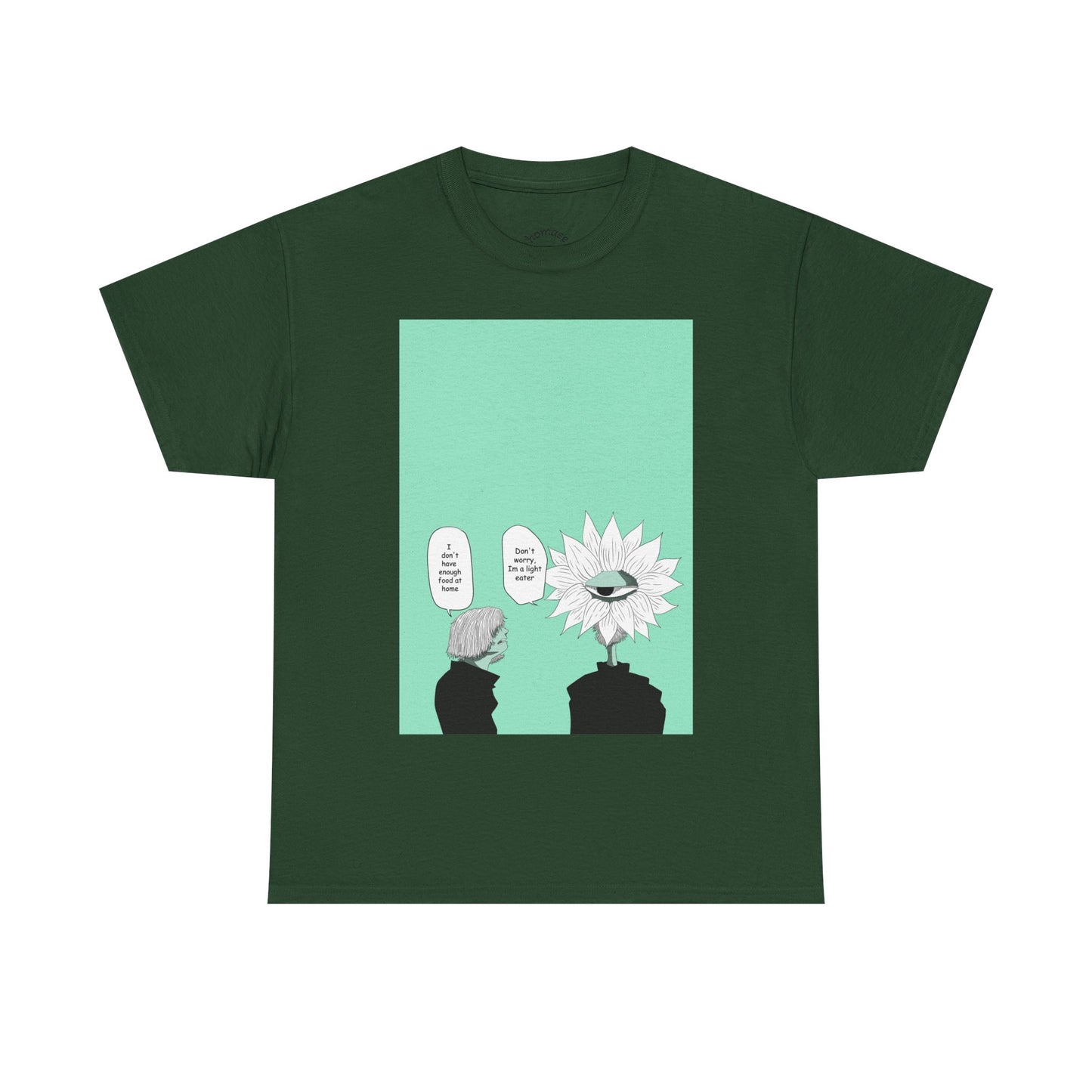 Floral Head Comic Tee — "You Okay?" Graphic T‑Shirt