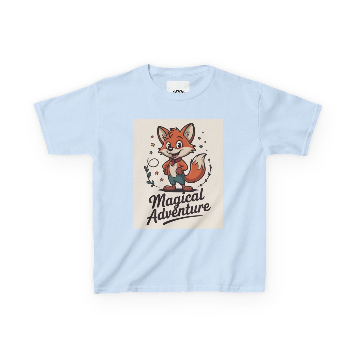Kids Cotton Tee - Magical Adventure Fox Design