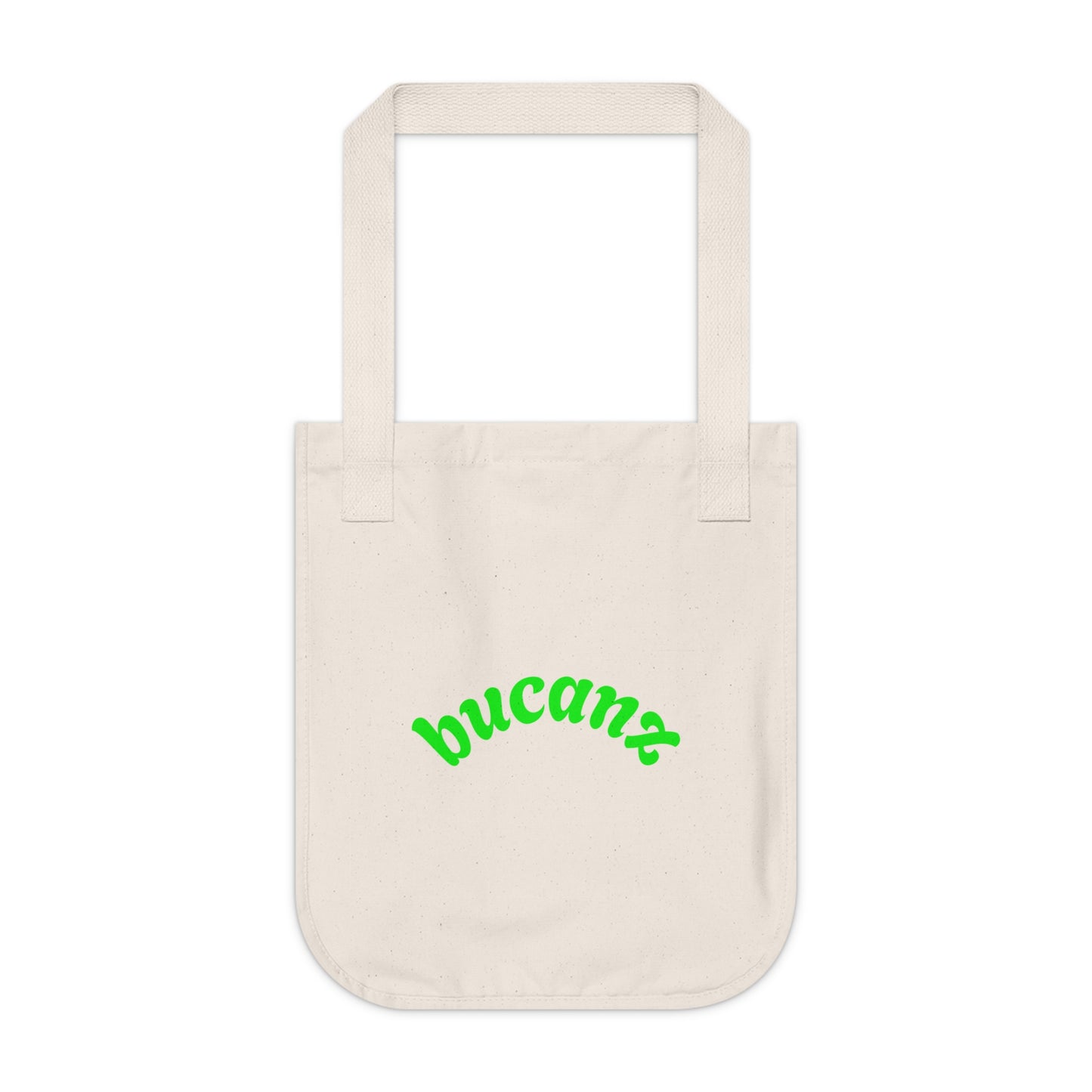 Eco-Friendly Organic Canvas Tote Bag - World Peace and Love Design