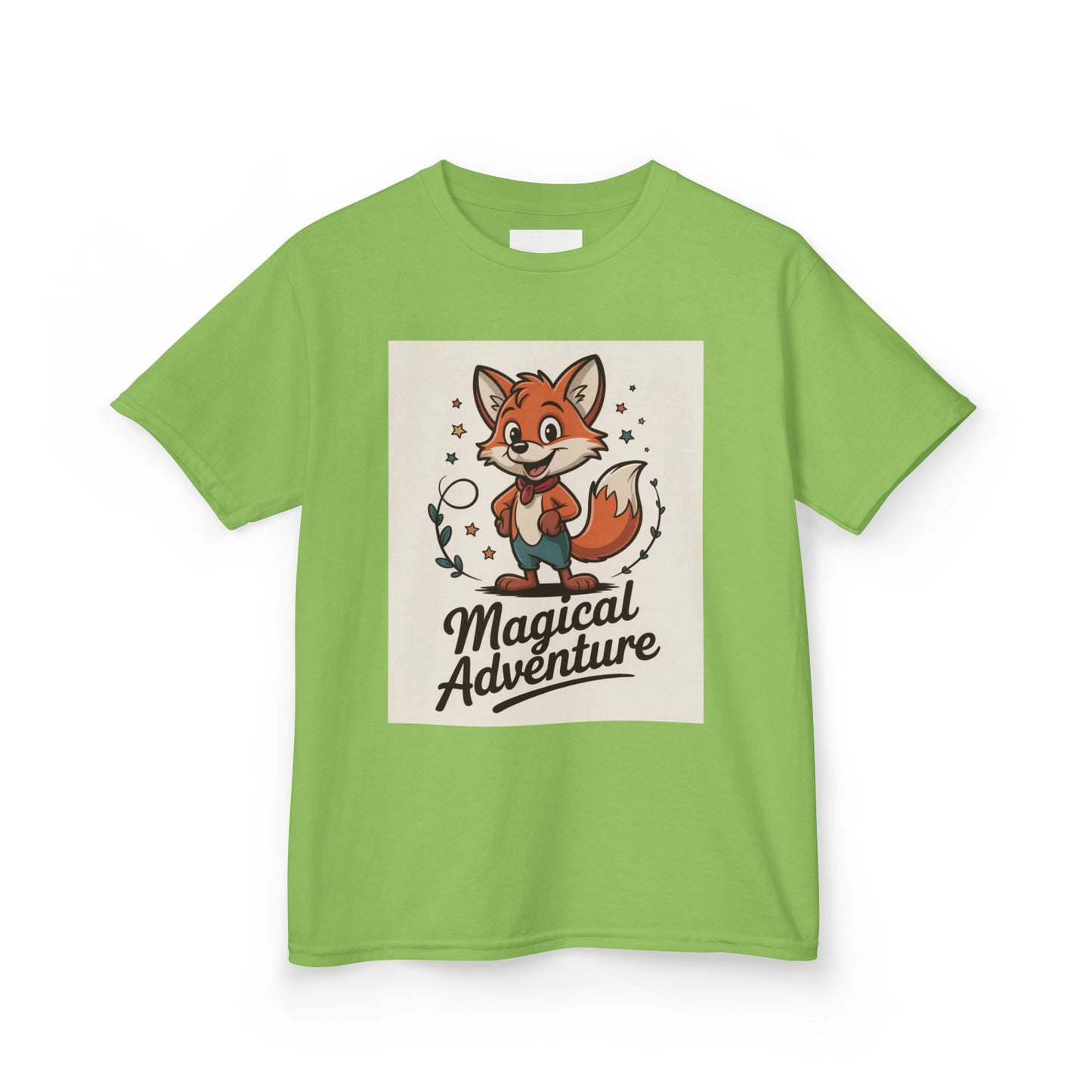 Kids Cotton Tee - Magical Adventure Fox Design