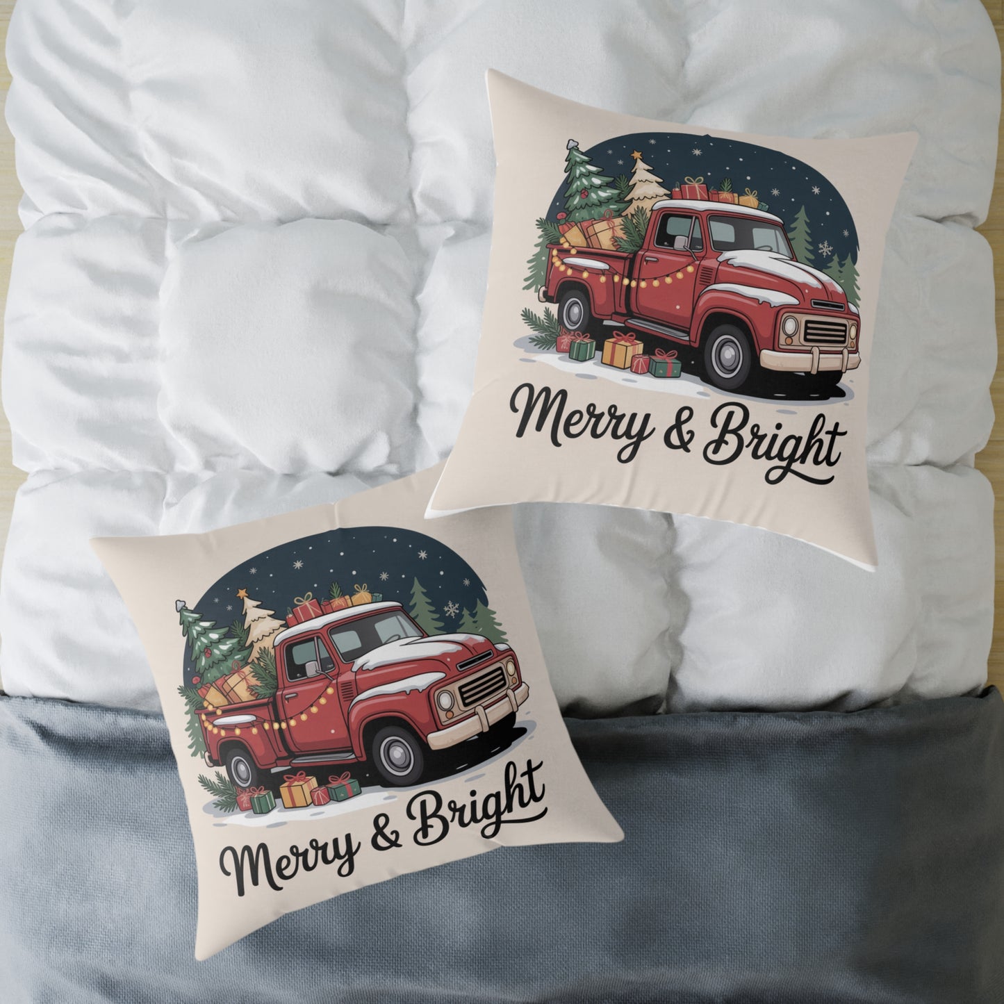 Merry & Bright Holiday Pillow