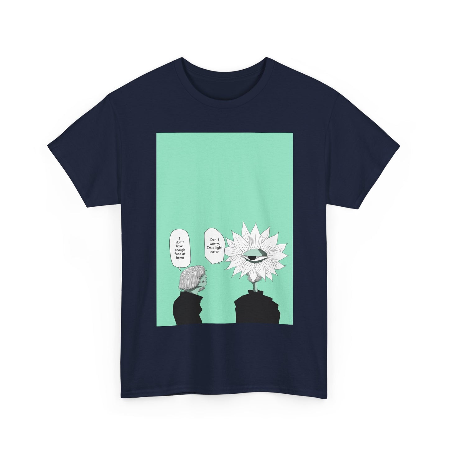 Floral Head Comic Tee — "You Okay?" Graphic T‑Shirt