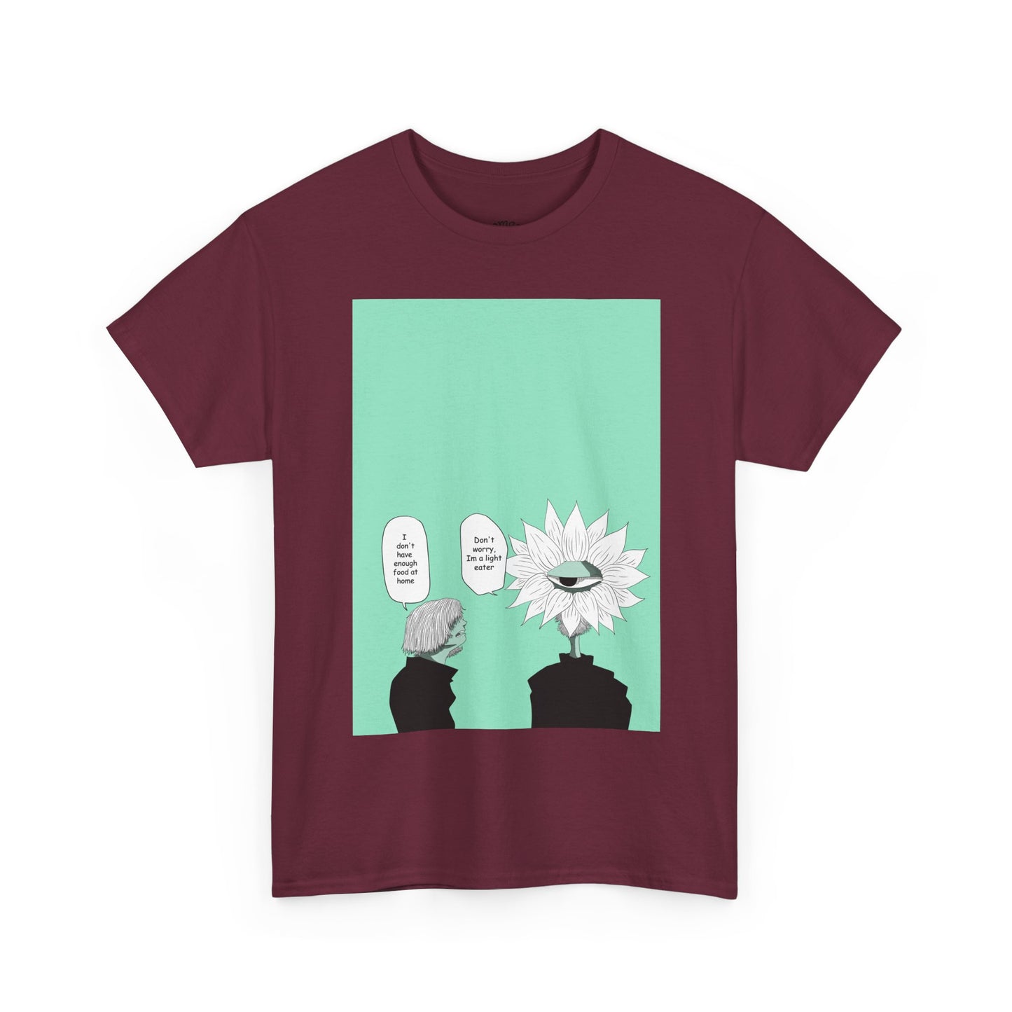 Floral Head Comic Tee — "You Okay?" Graphic T‑Shirt