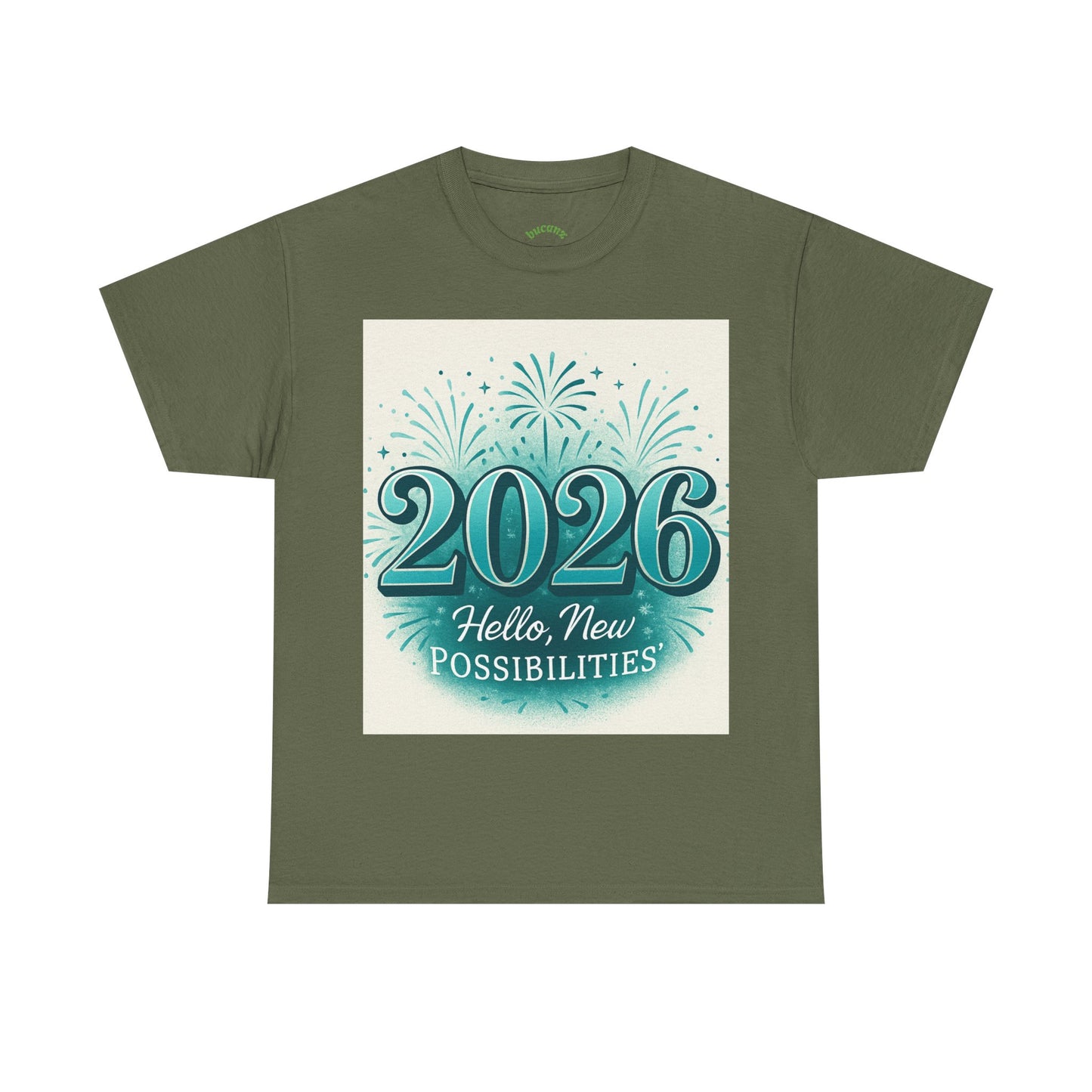 2026 New Possibilities T-Shirt — Hello New Year Fireworks Tee