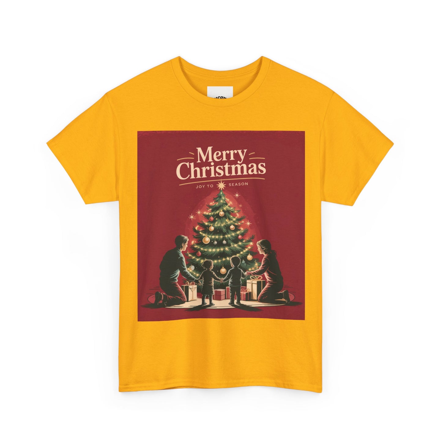 Merry Christmas Unisex Heavy Cotton Tee