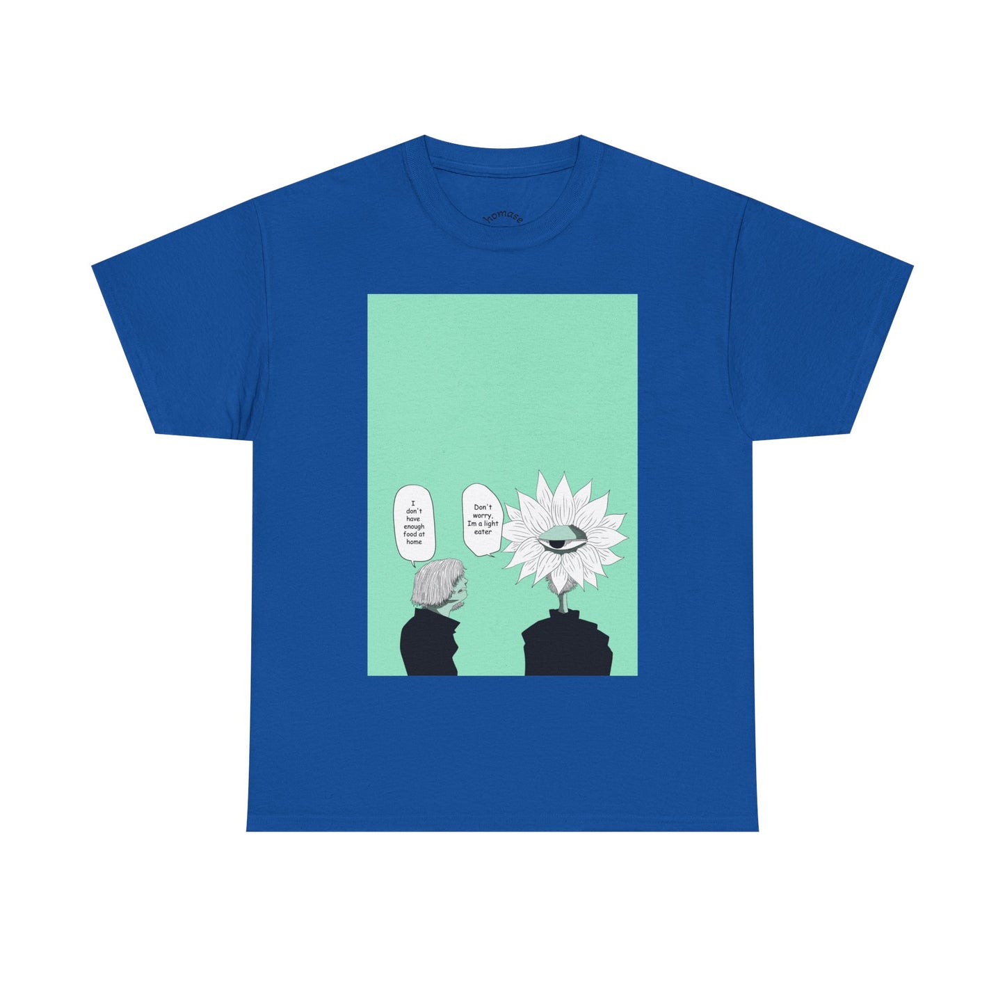 Floral Head Comic Tee — "You Okay?" Graphic T‑Shirt