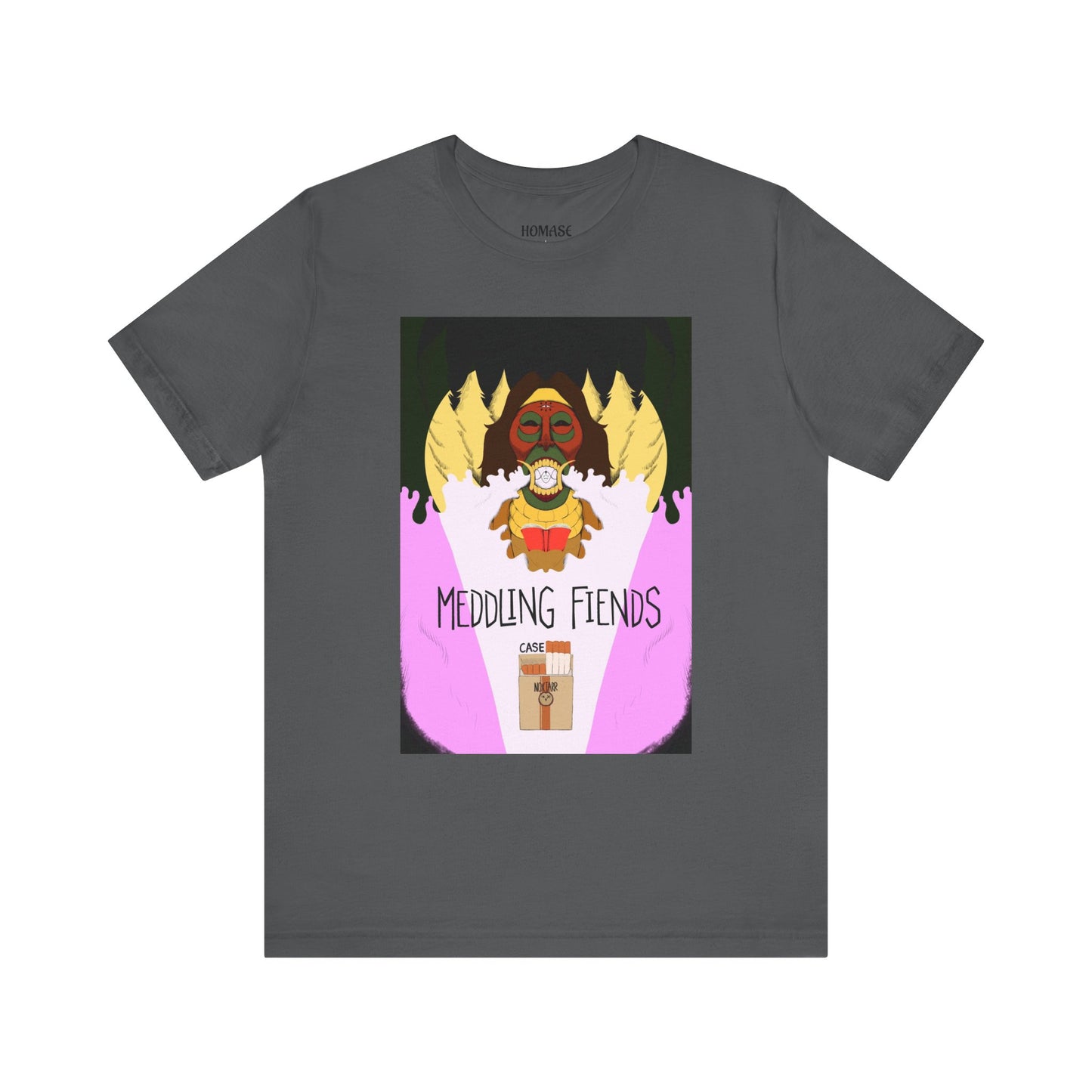 Meddling Fiends T-Shirt, Unisex Graphic Tee, Fun Casual Wear, Quirky Gift Idea, Perfect for Halloween, Lounge on Weekends, Summer Vibes