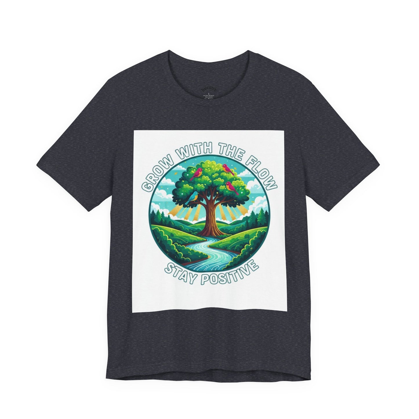 Positive Vibes Unisex Tee - Grow with the Flow