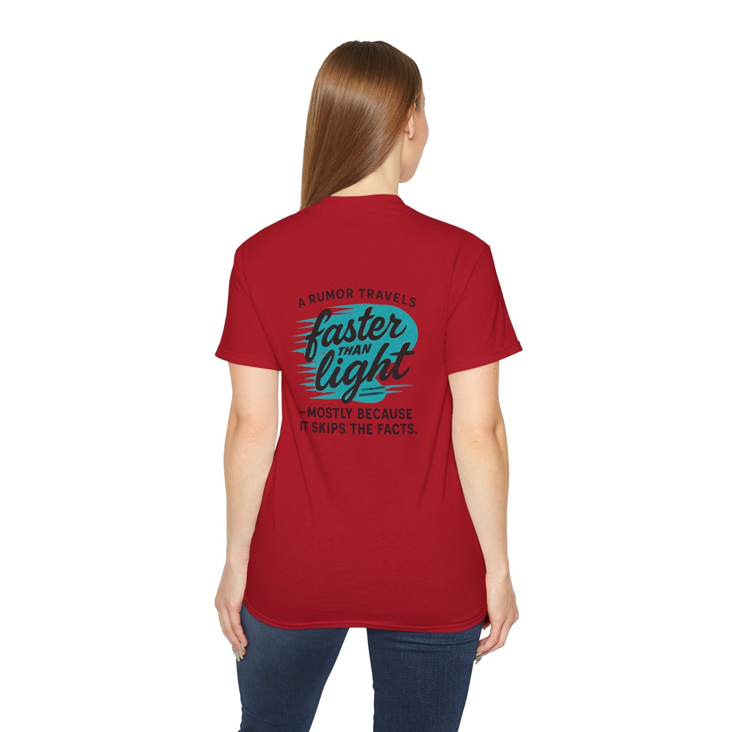 T‑Shirt — “A Rumor Travels Faster Than Light” Graphic Tee