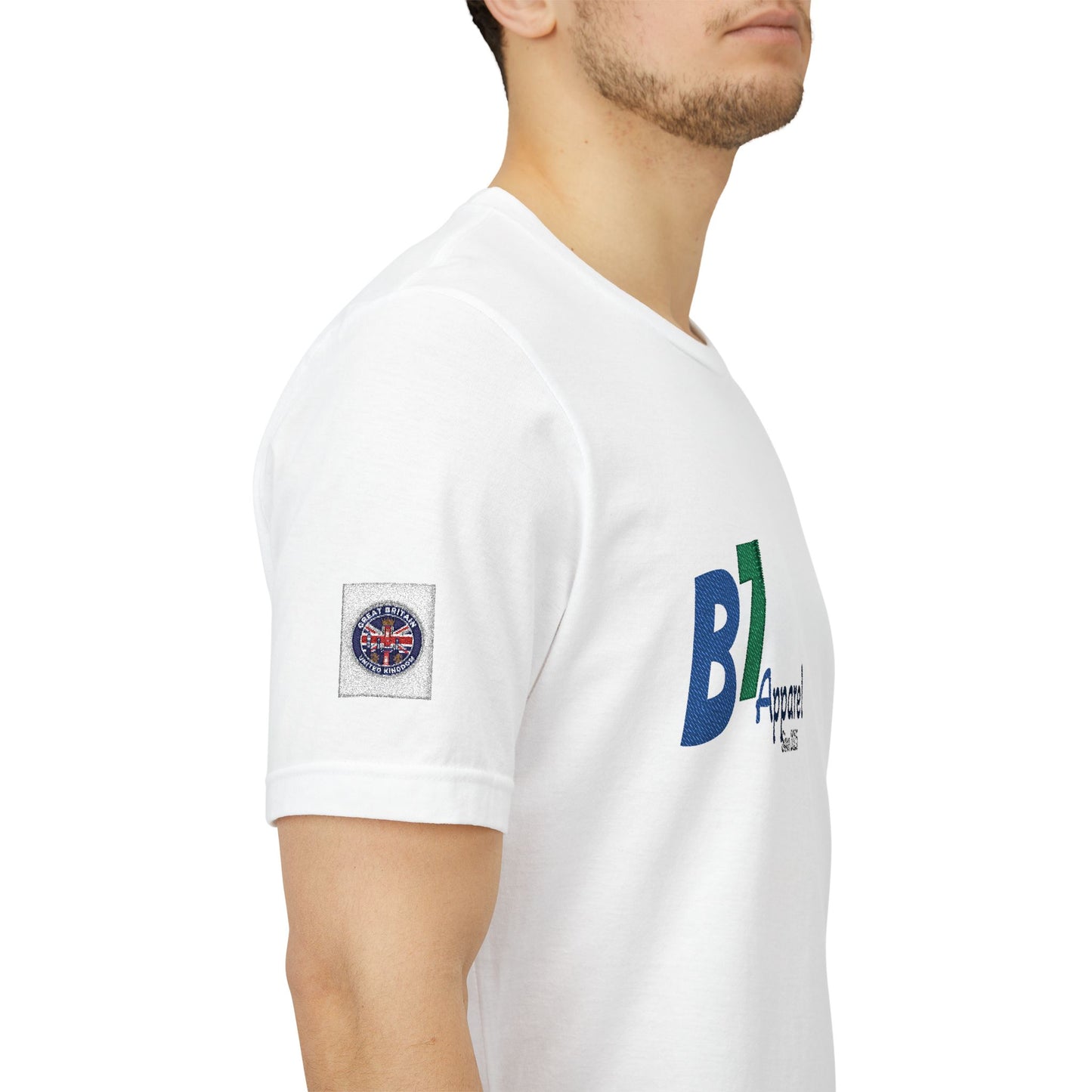 B7 Apparel Logo Tee — Classic White Short Sleeve Shirt