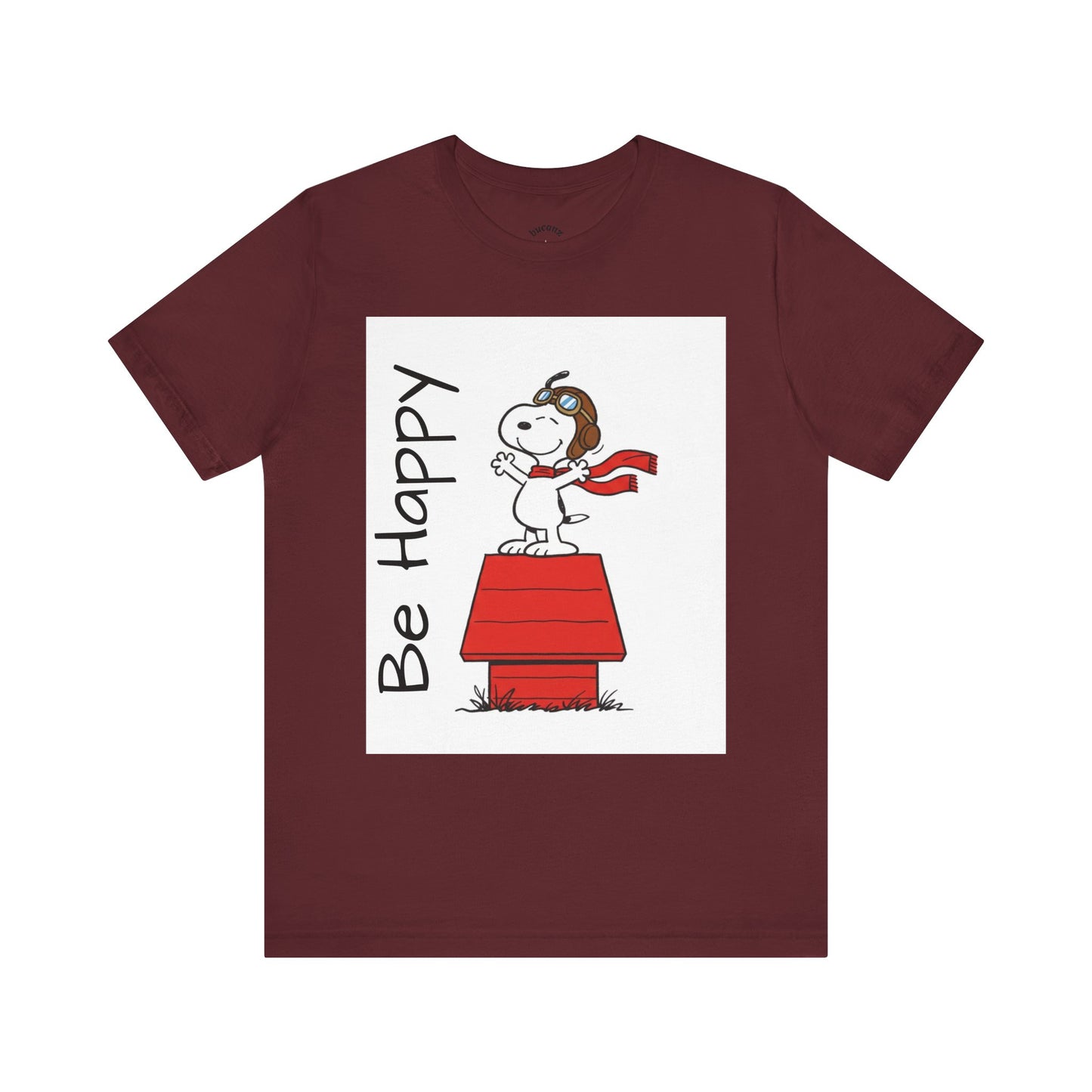 Cute & Inspirational 'Be Happy' Tee for Daily Wear, Fun Gift for Friends, Motivational Shirt, Casual Outfit, Encouraging Apparel