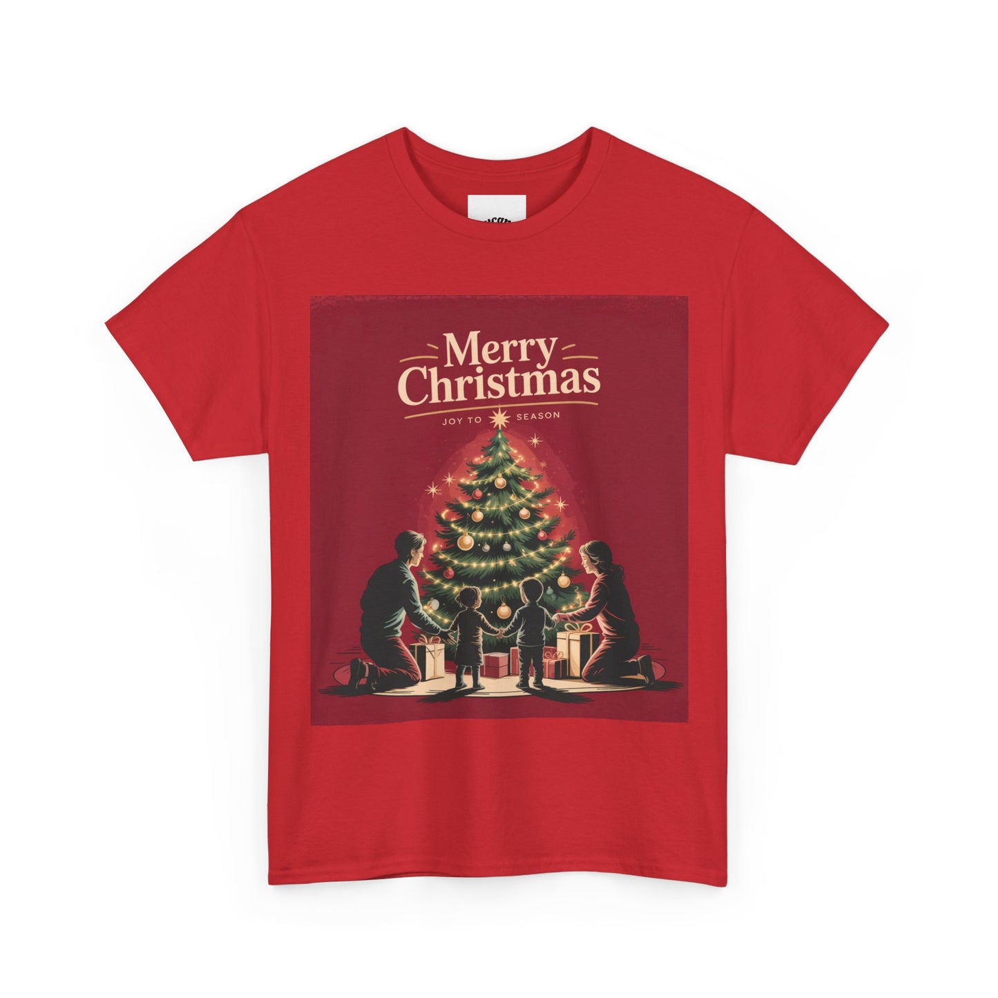 Merry Christmas Unisex Heavy Cotton Tee