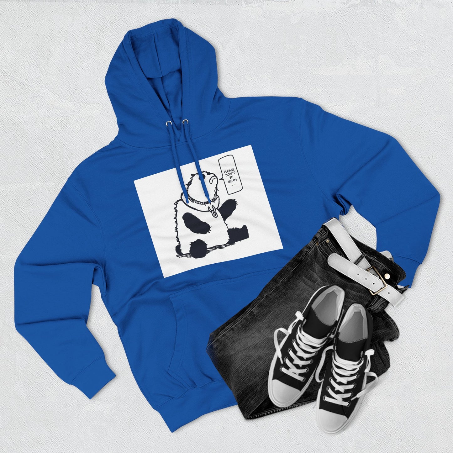 Cute Panda Fleece Hoodie - Keep Calm and Chill