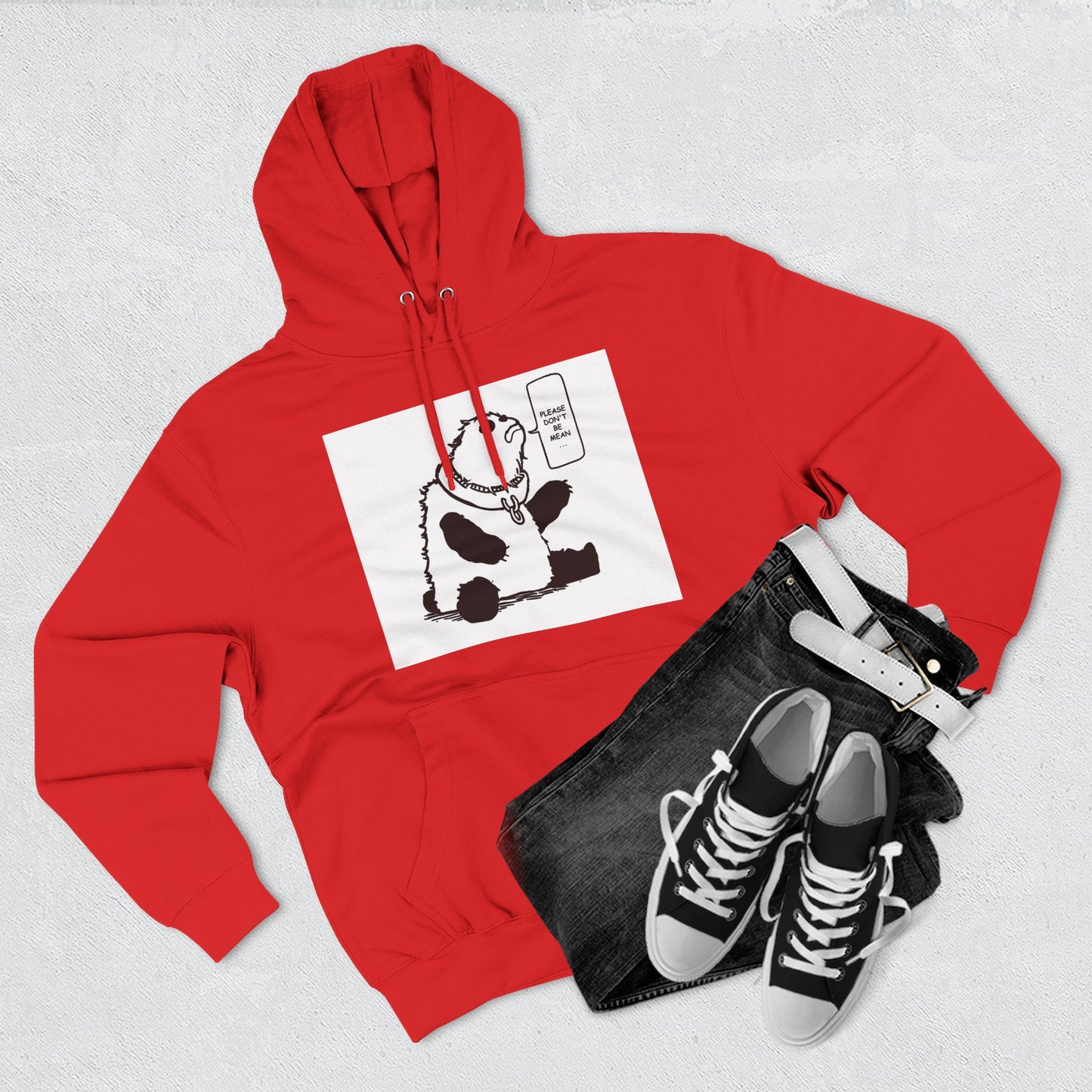 Cute Panda Fleece Hoodie - Keep Calm and Chill