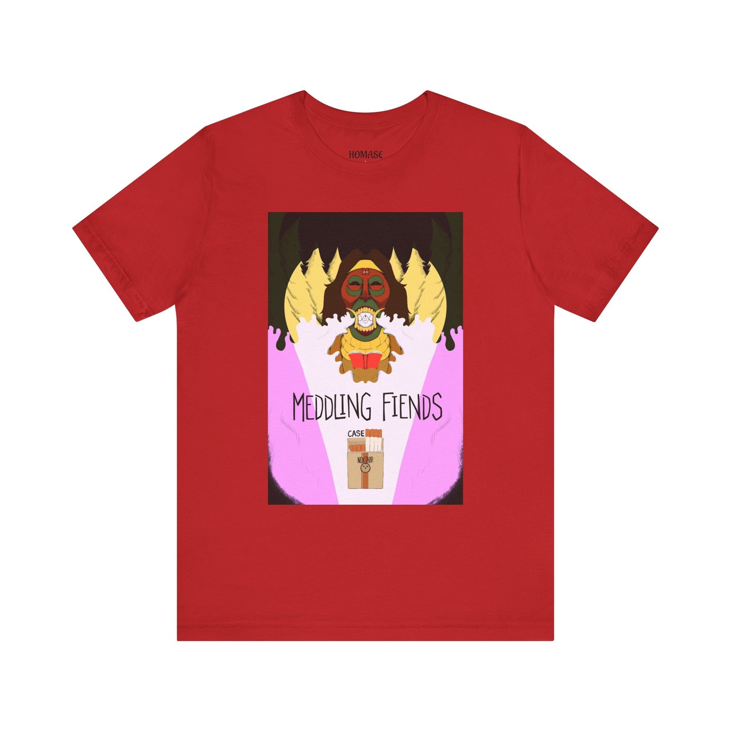 Meddling Fiends T-Shirt, Unisex Graphic Tee, Fun Casual Wear, Quirky Gift Idea, Perfect for Halloween, Lounge on Weekends, Summer Vibes