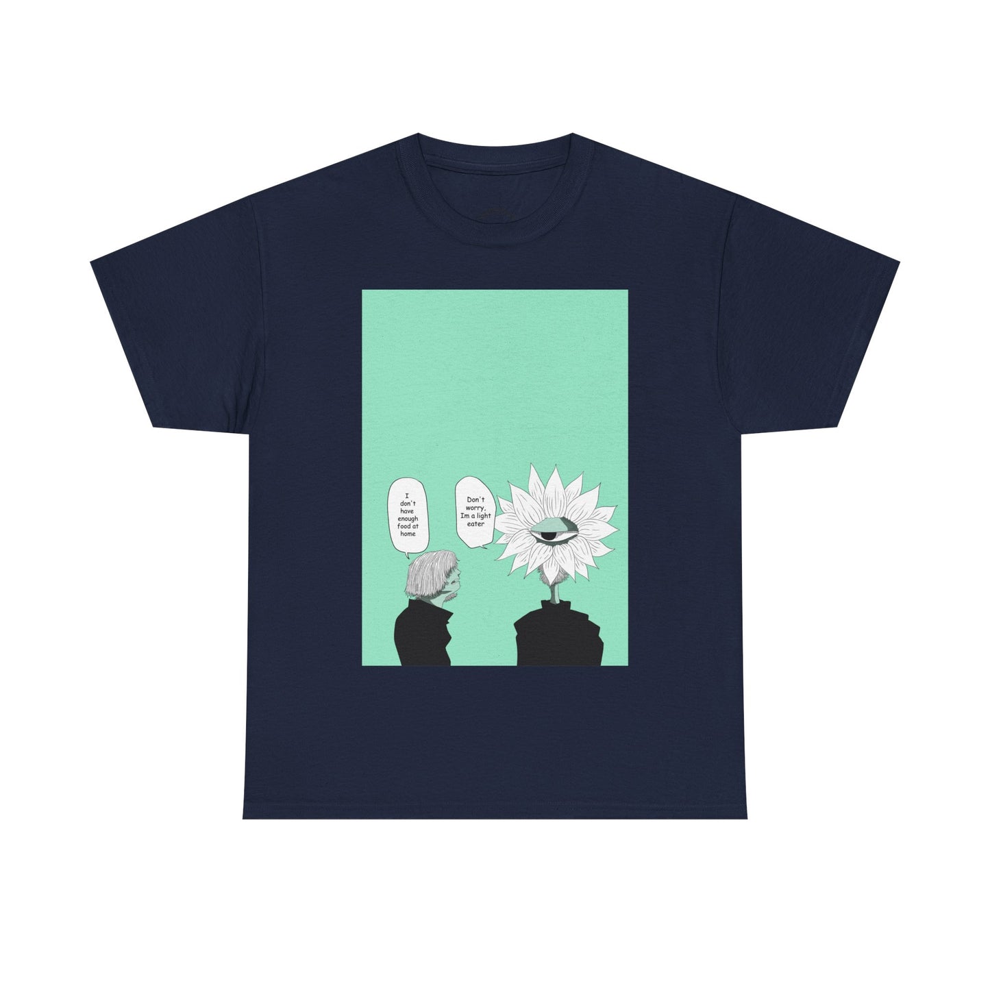 Floral Head Comic Tee — "You Okay?" Graphic T‑Shirt