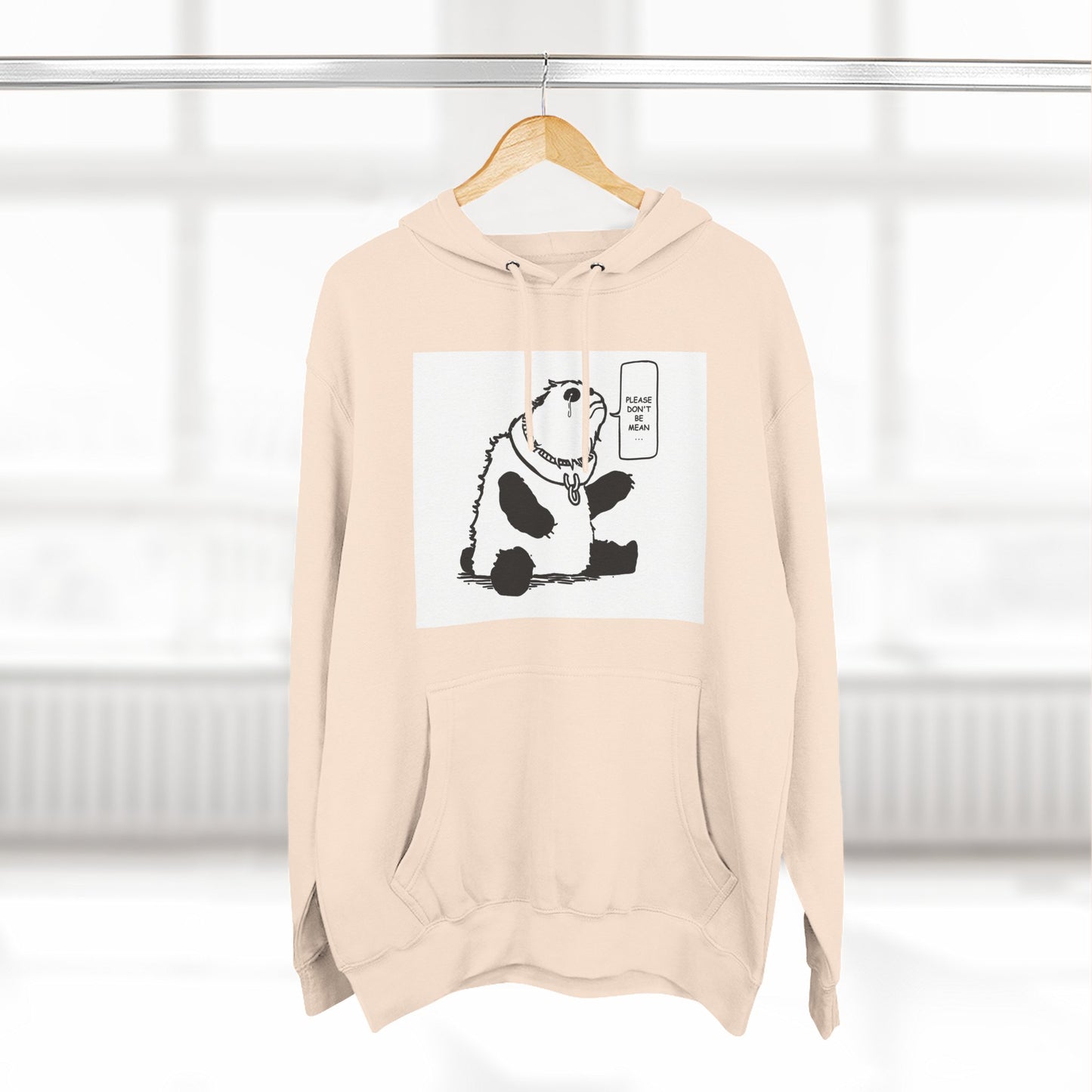 Cute Panda Fleece Hoodie - Keep Calm and Chill