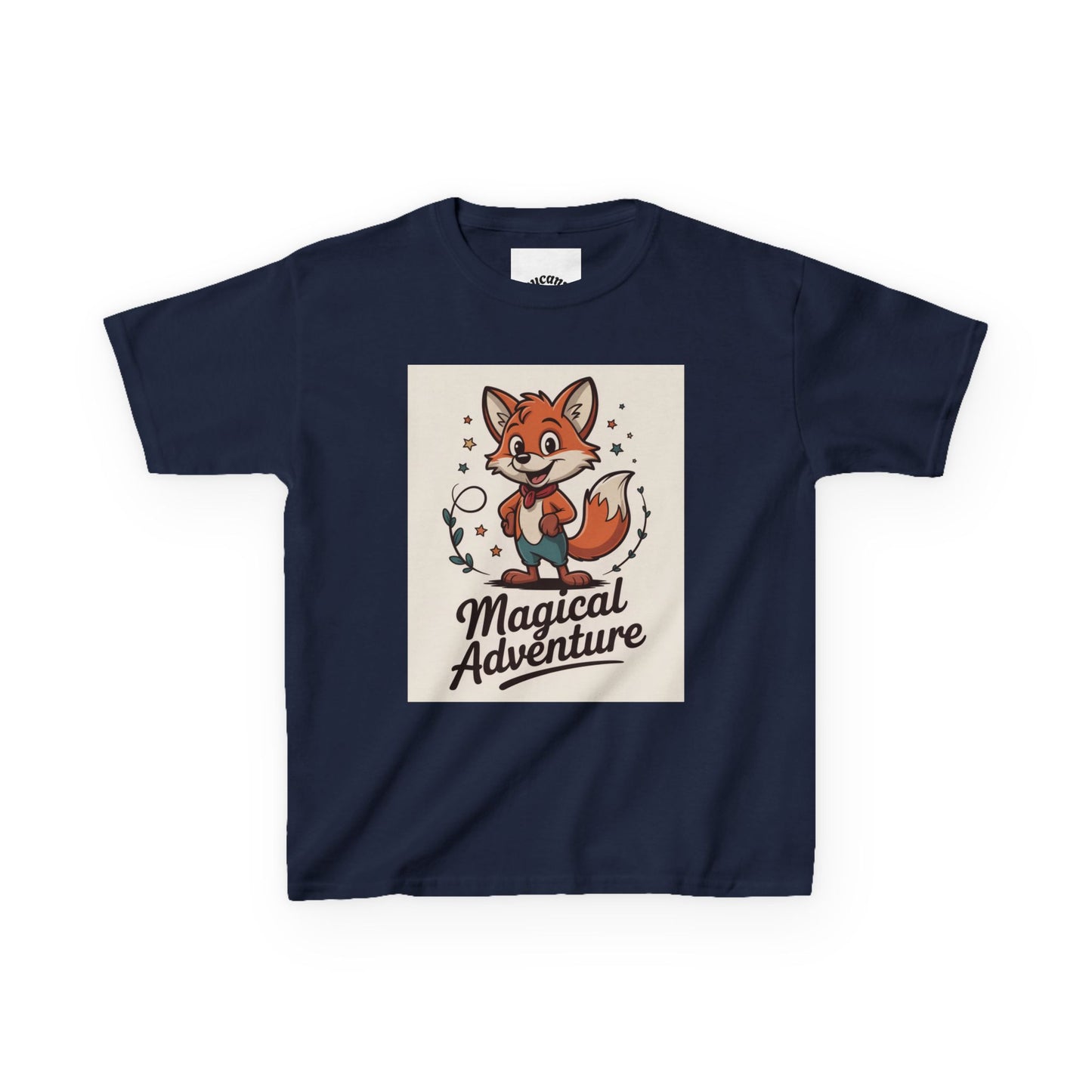 Kids Cotton Tee - Magical Adventure Fox Design