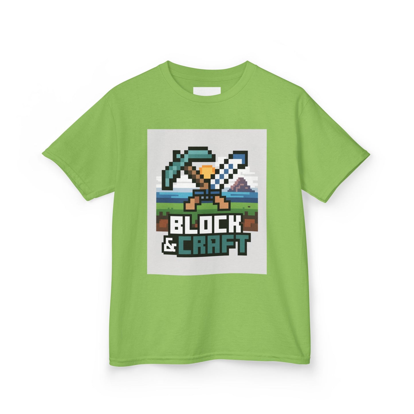 Kids Block & Craft Tee - Fun Gamer T-Shirt for Young Explorers