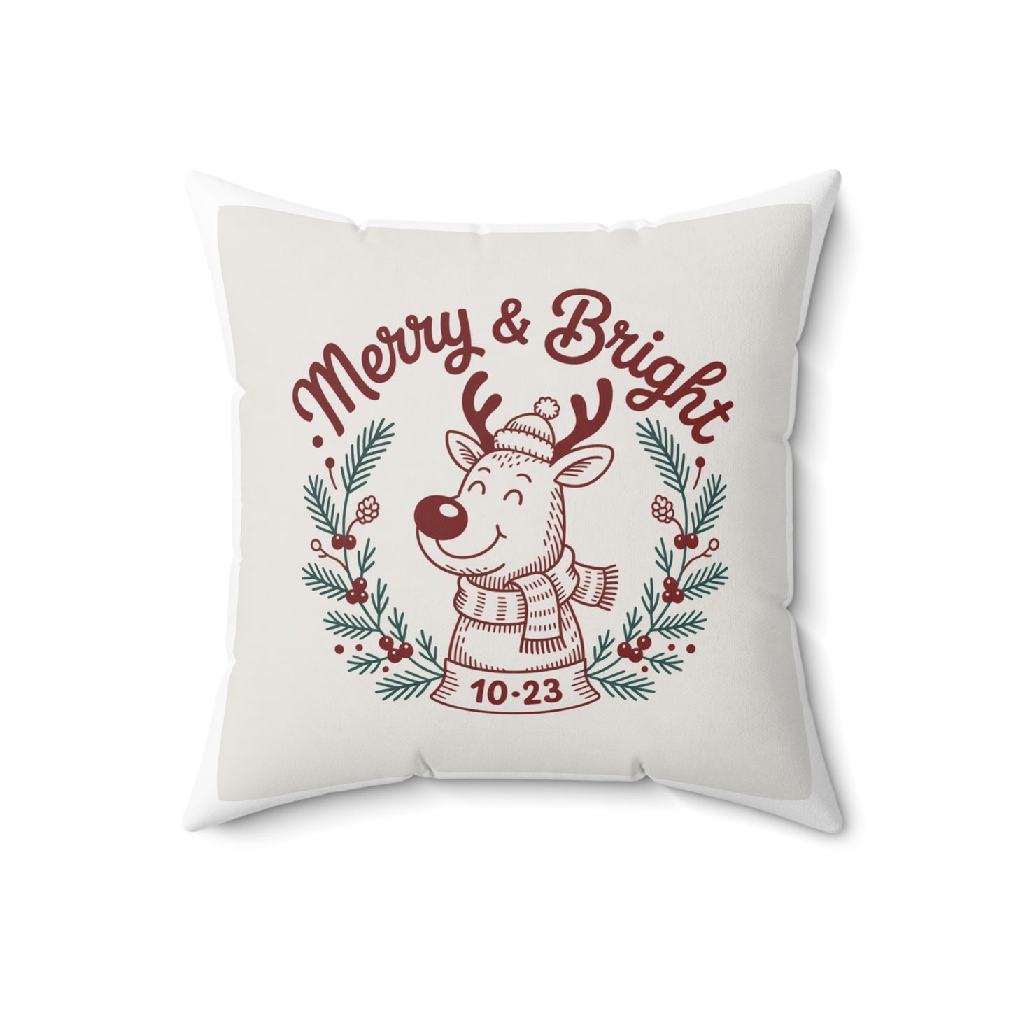 Merry & Bright Holiday Pillow