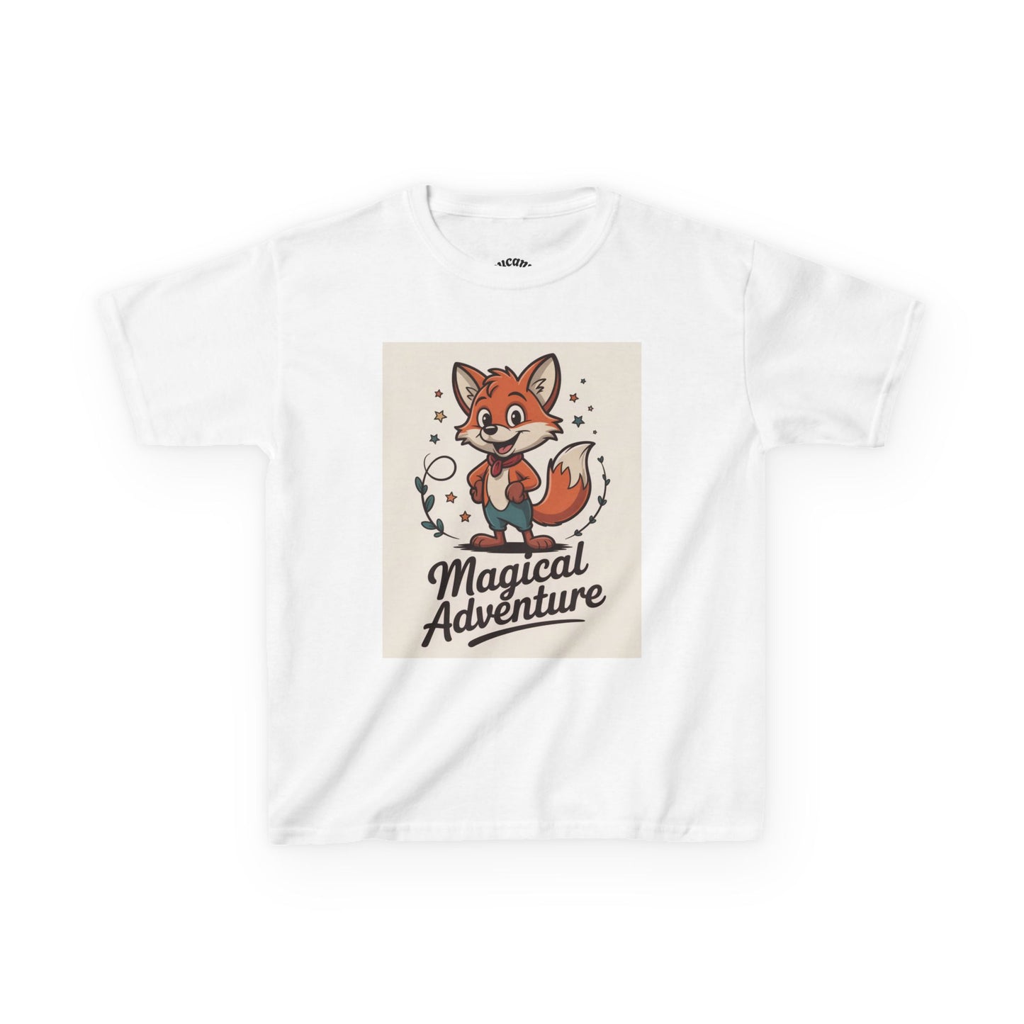 Kids Cotton Tee - Magical Adventure Fox Design